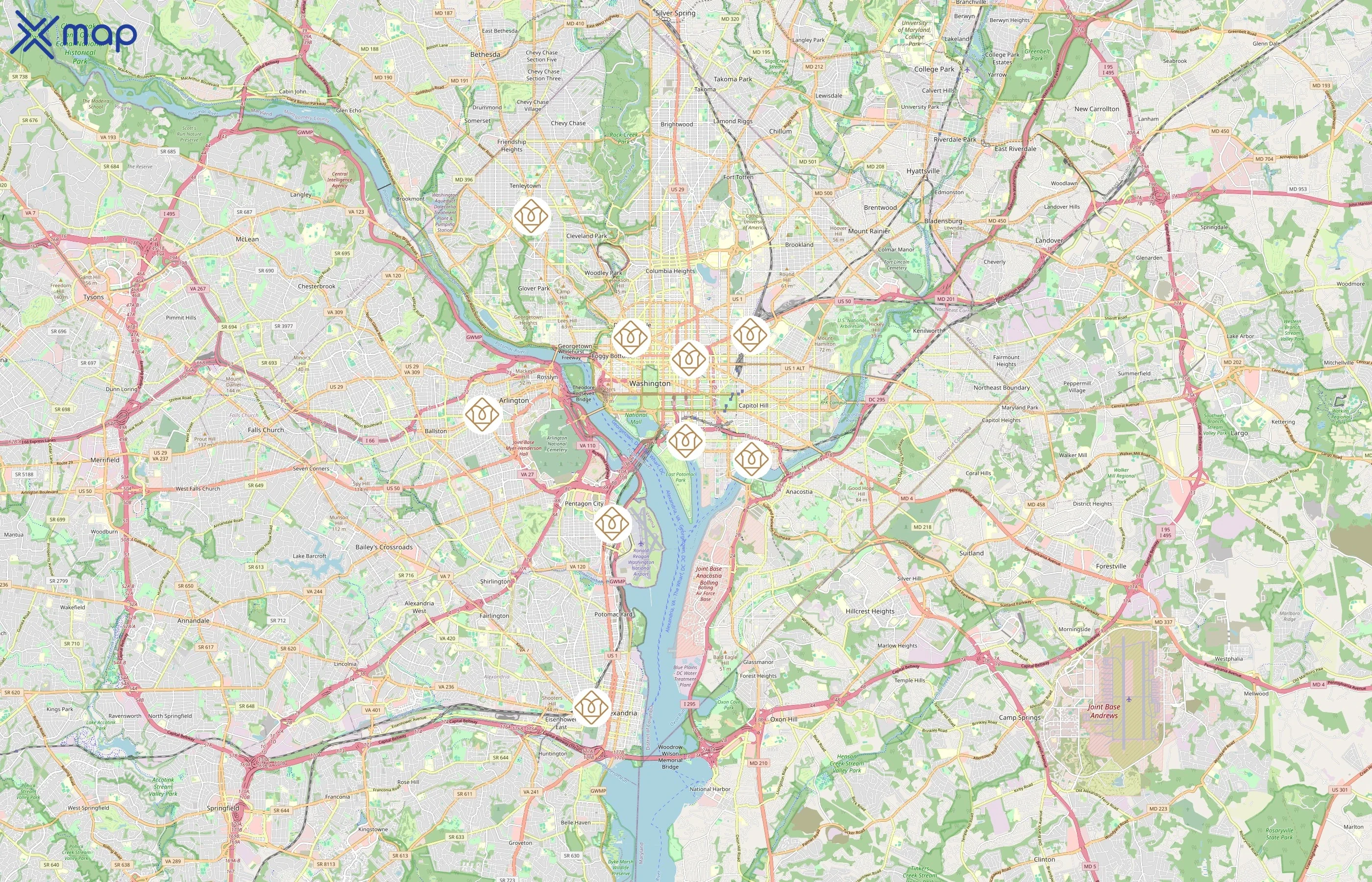 Toastique area coverage