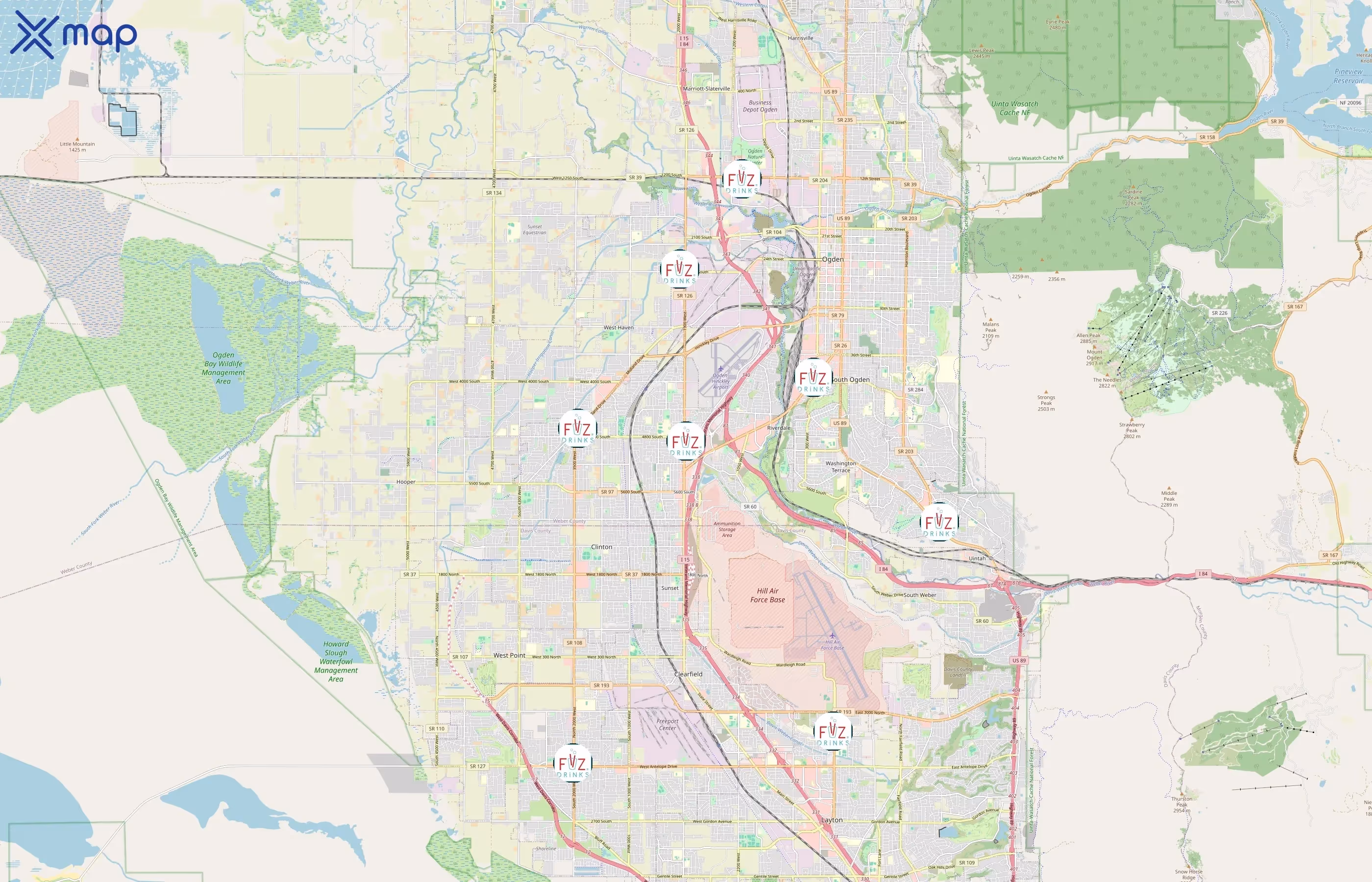 FiiZ Drinks area coverage