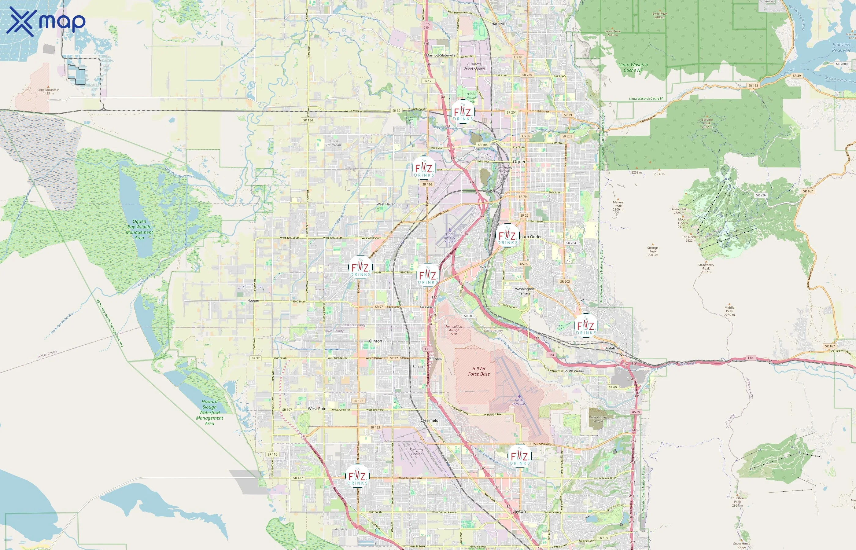 FiiZ Drinks area coverage