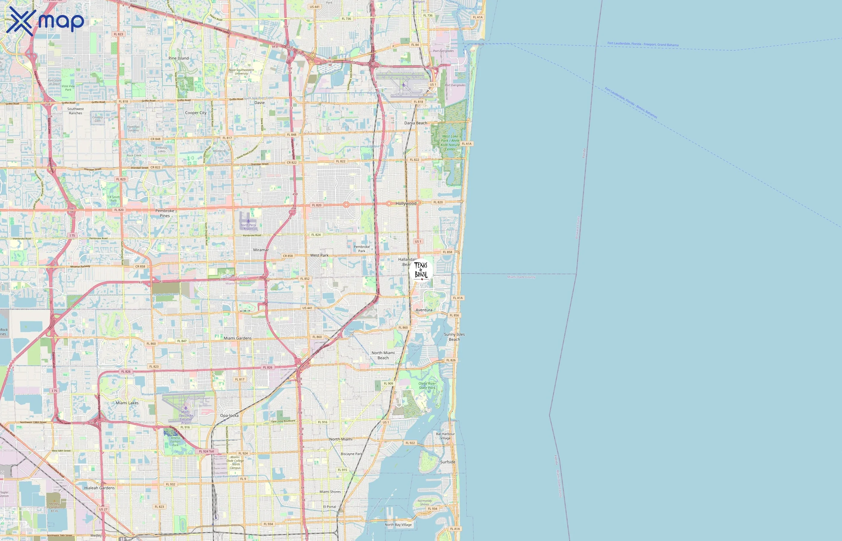 Texas de Brazil area coverage