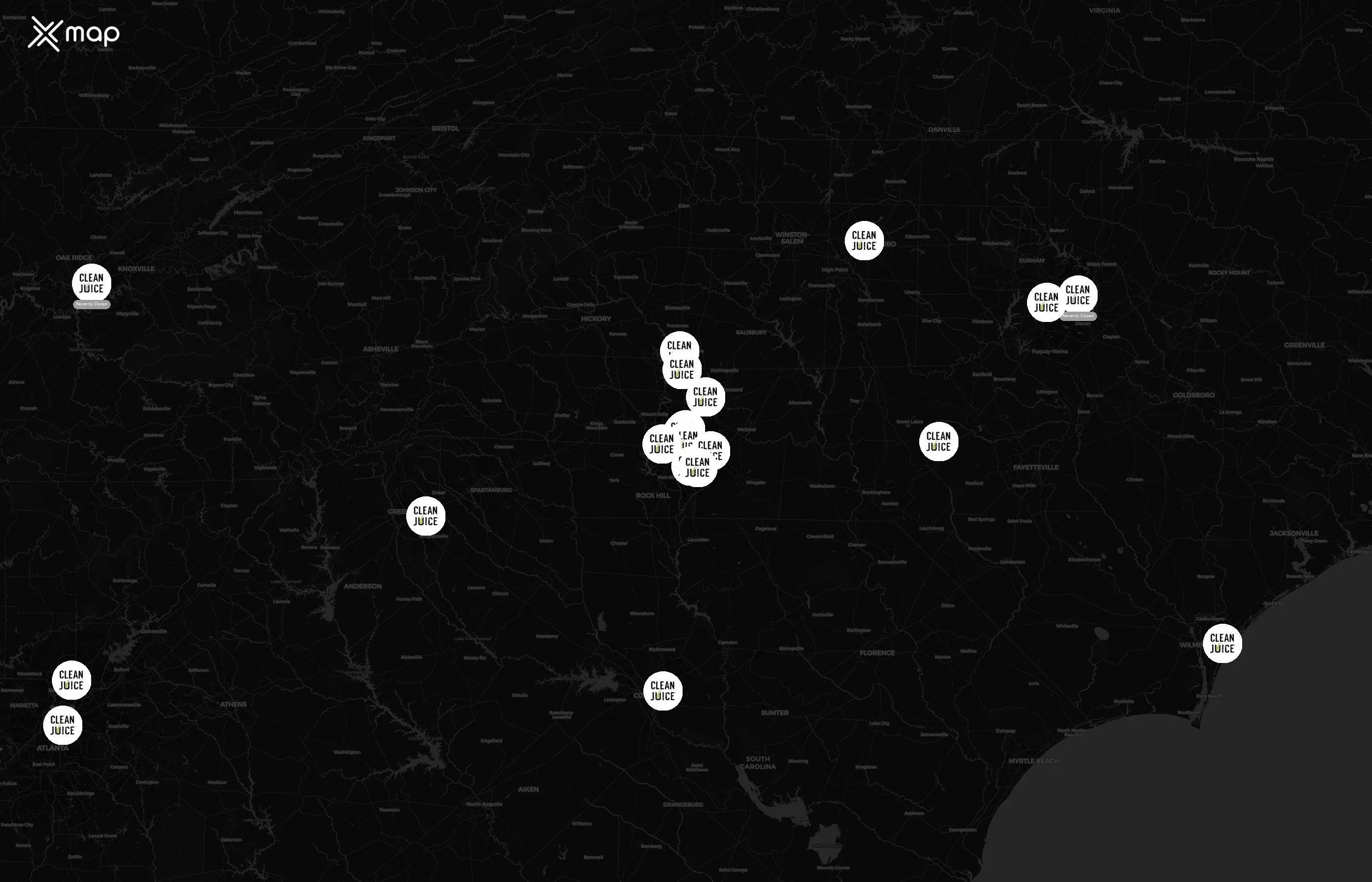 Clean Juice city distribution