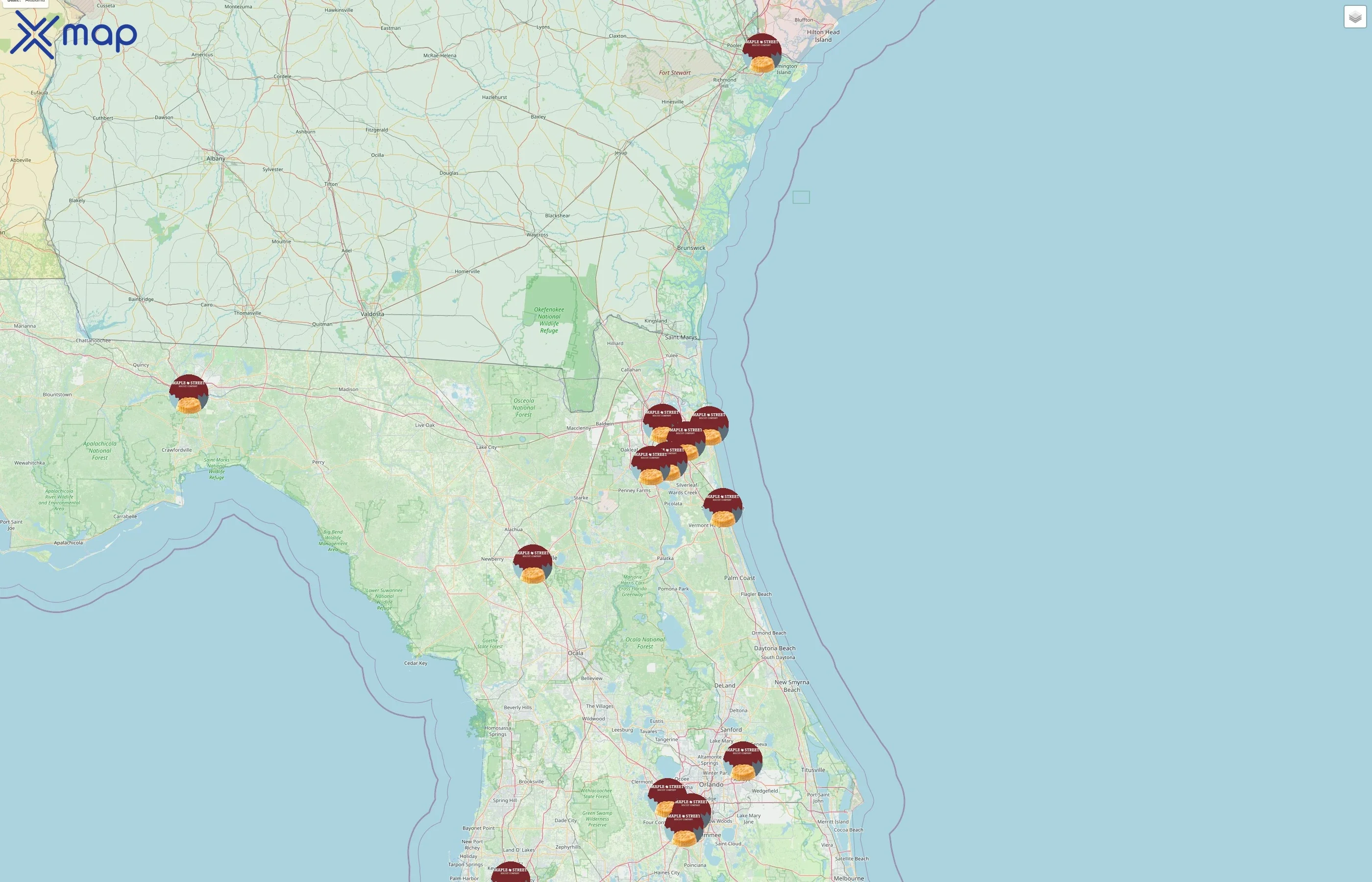 Maple Street Biscuit Company street hotspots