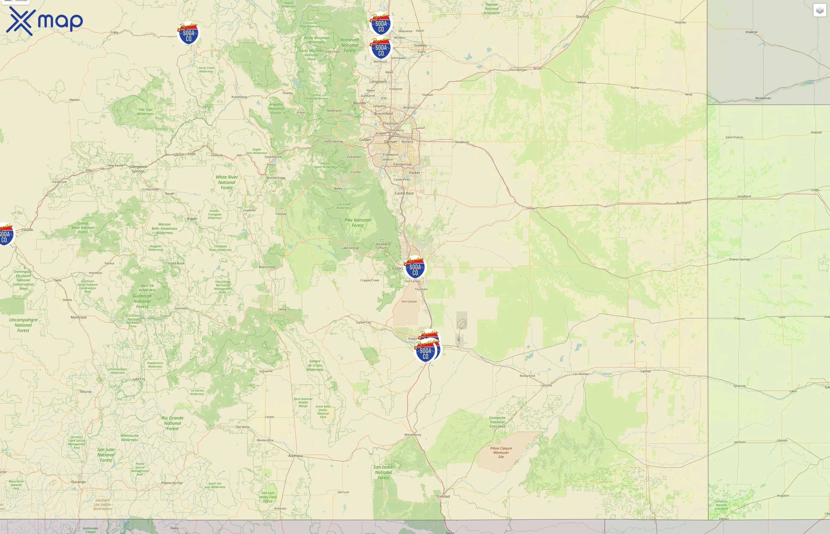 Exotic Soda Co. street hotspots