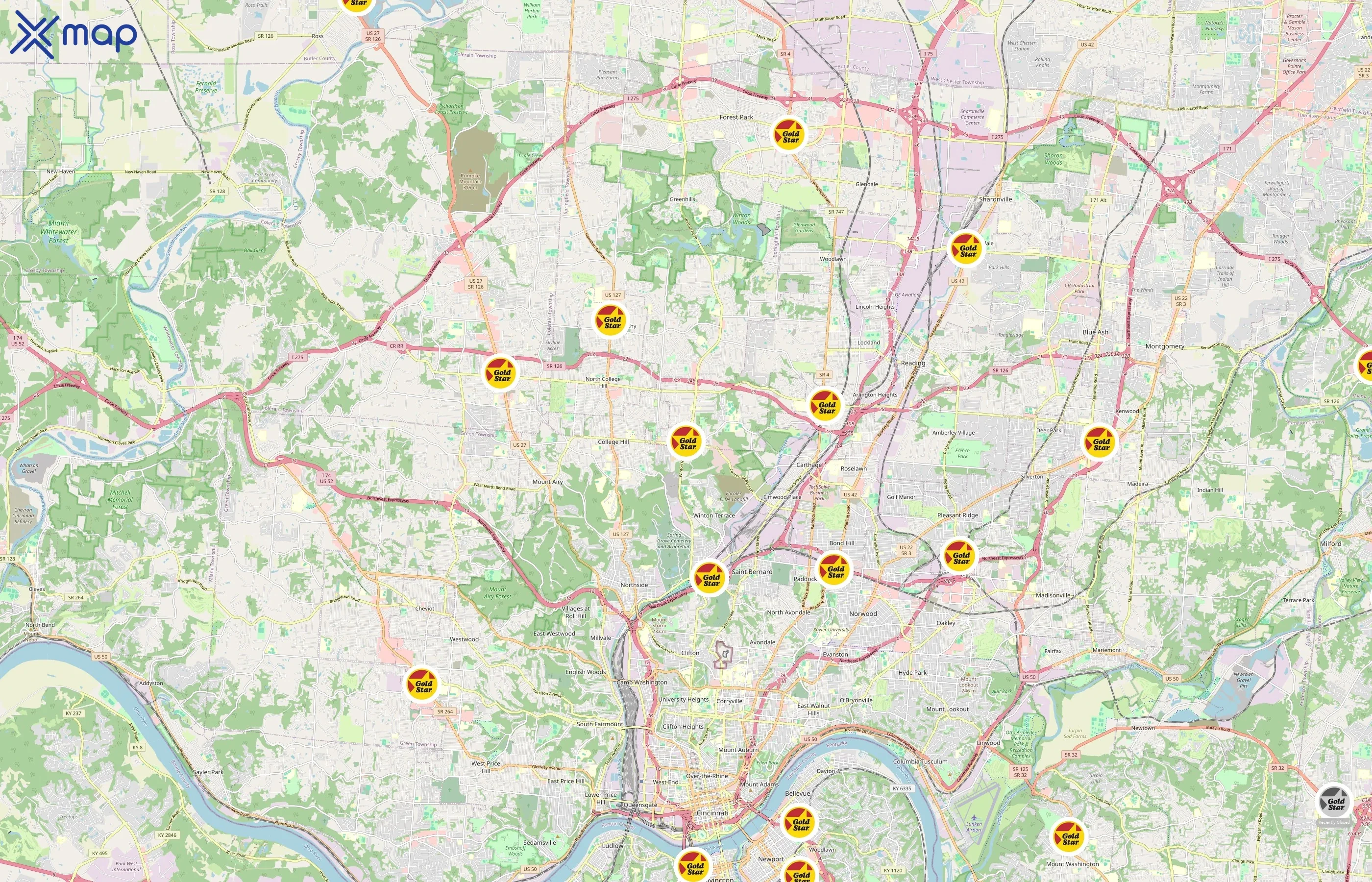 Gold Star Chili area coverage