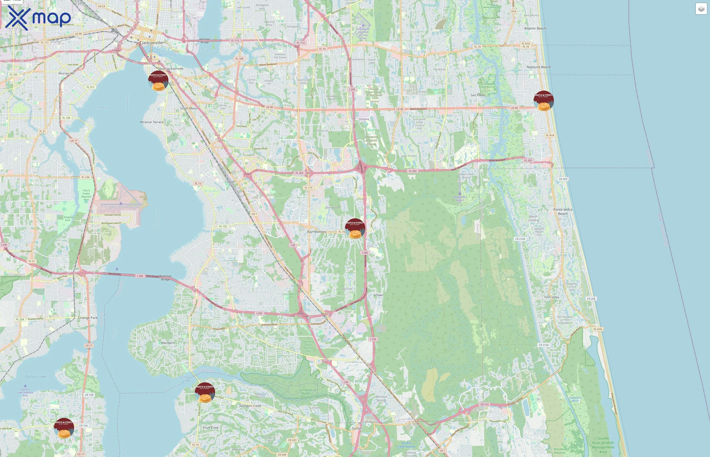 Maple Street Biscuit Company traffic data
