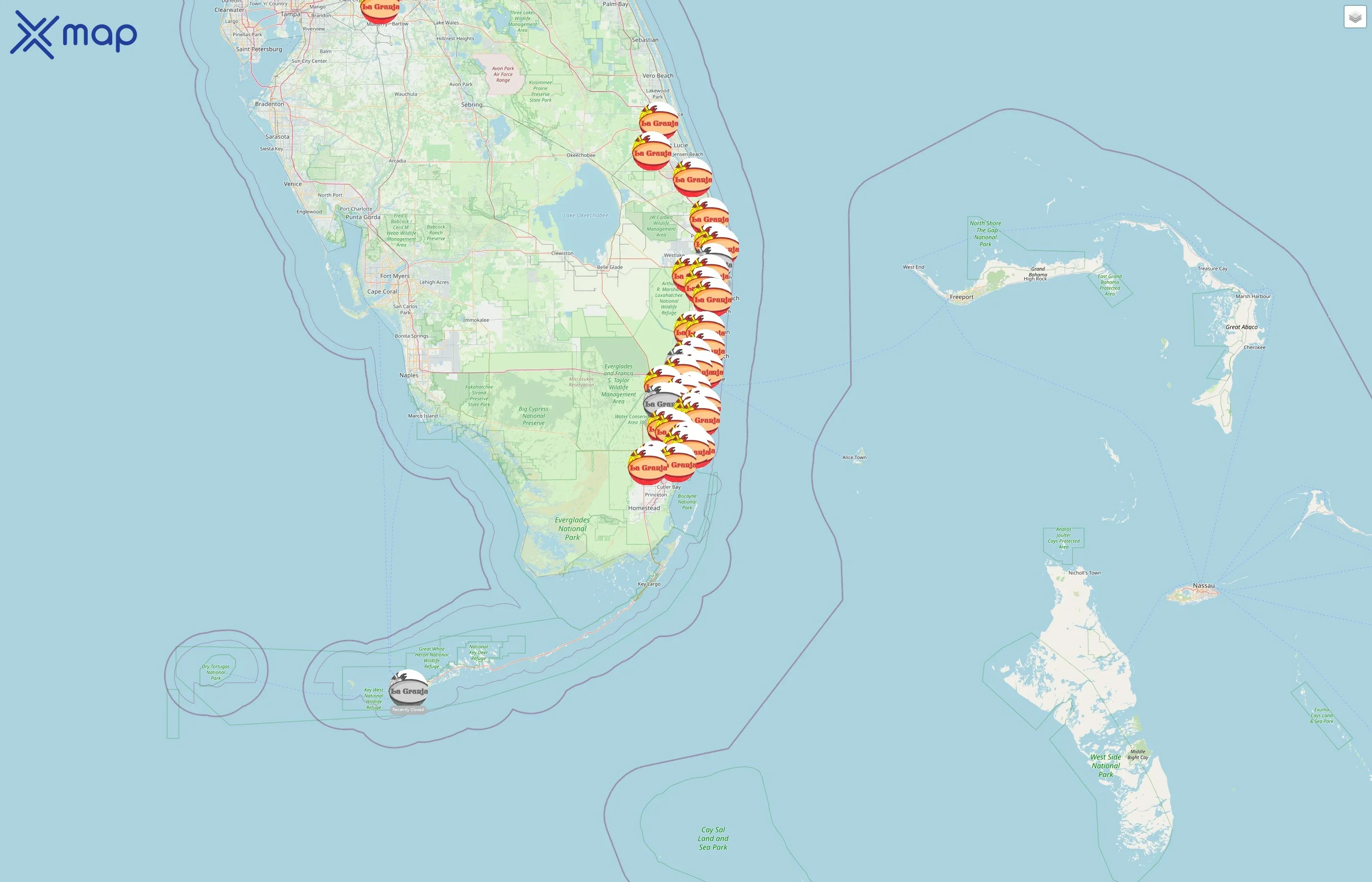 La Granja street hotspots