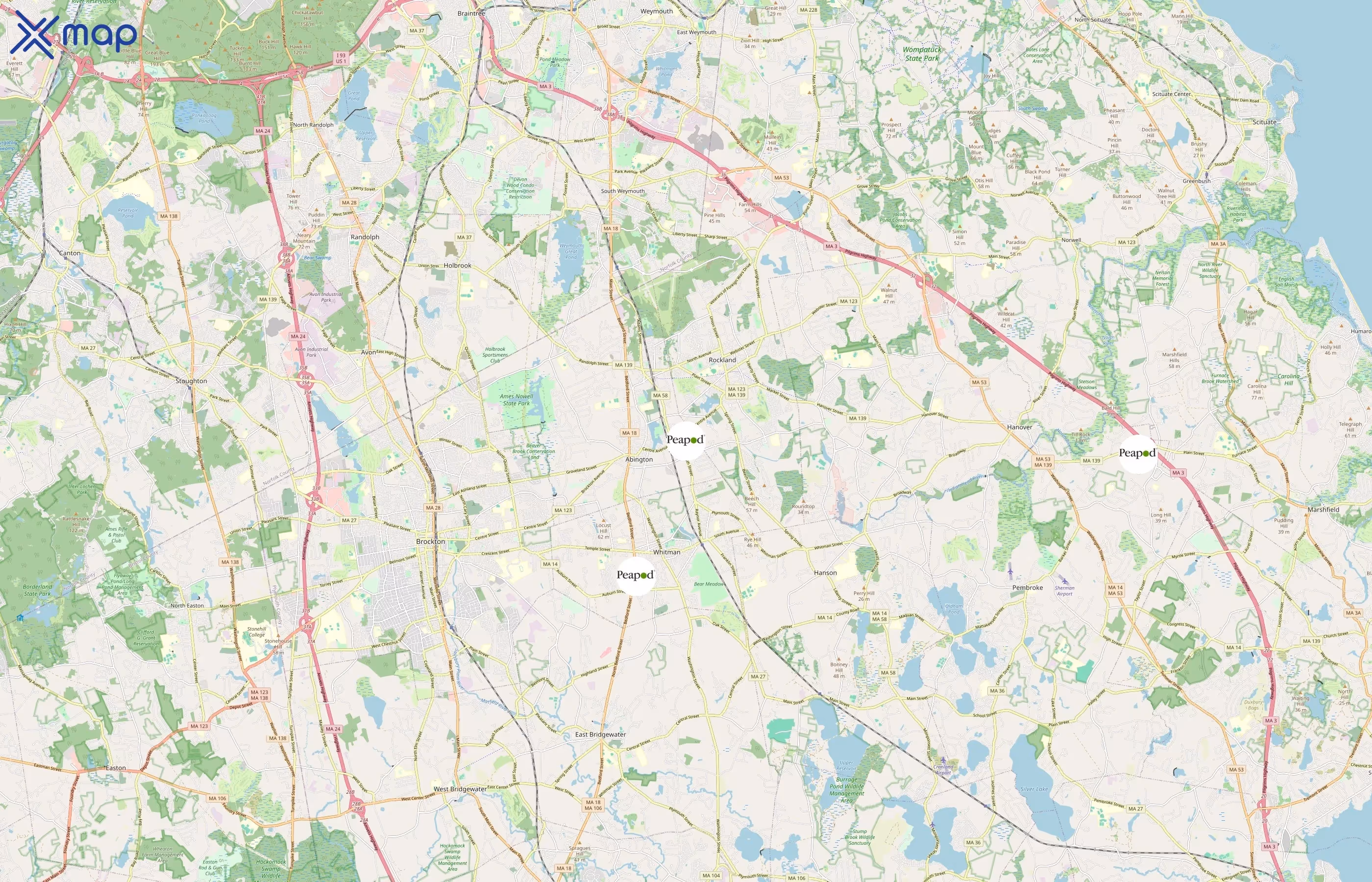 Peapod area coverage
