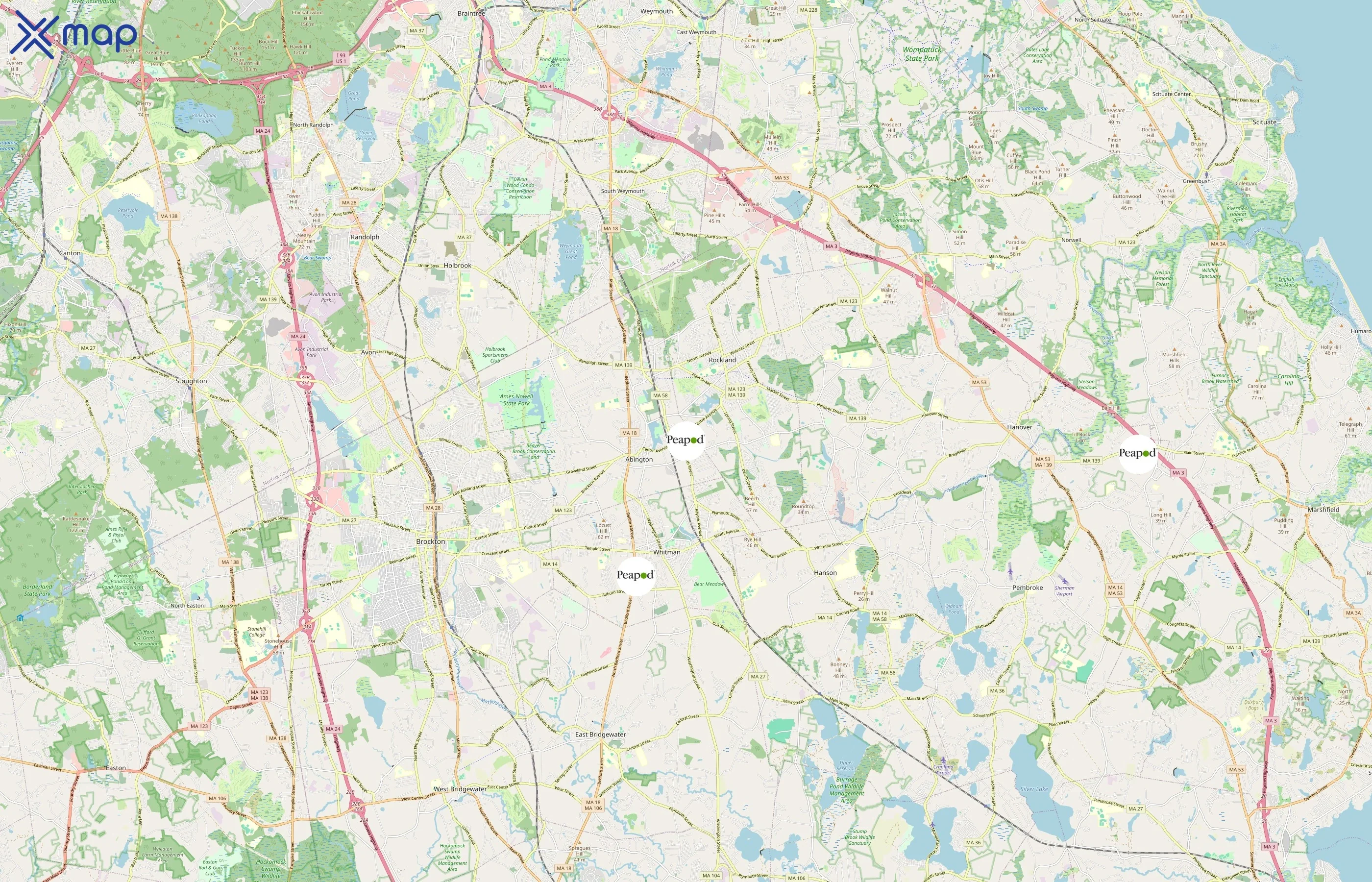 Peapod area coverage