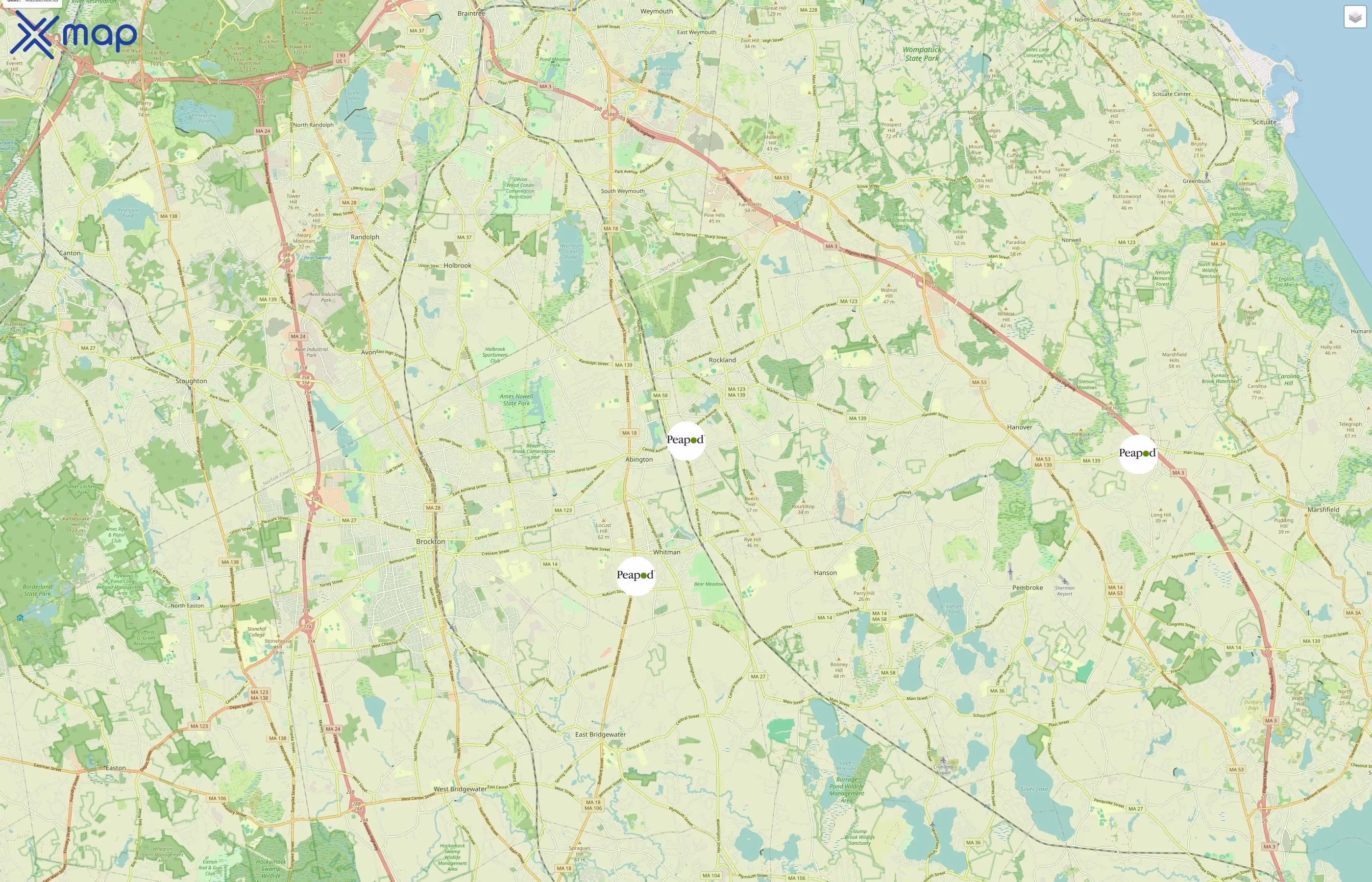 Peapod traffic data