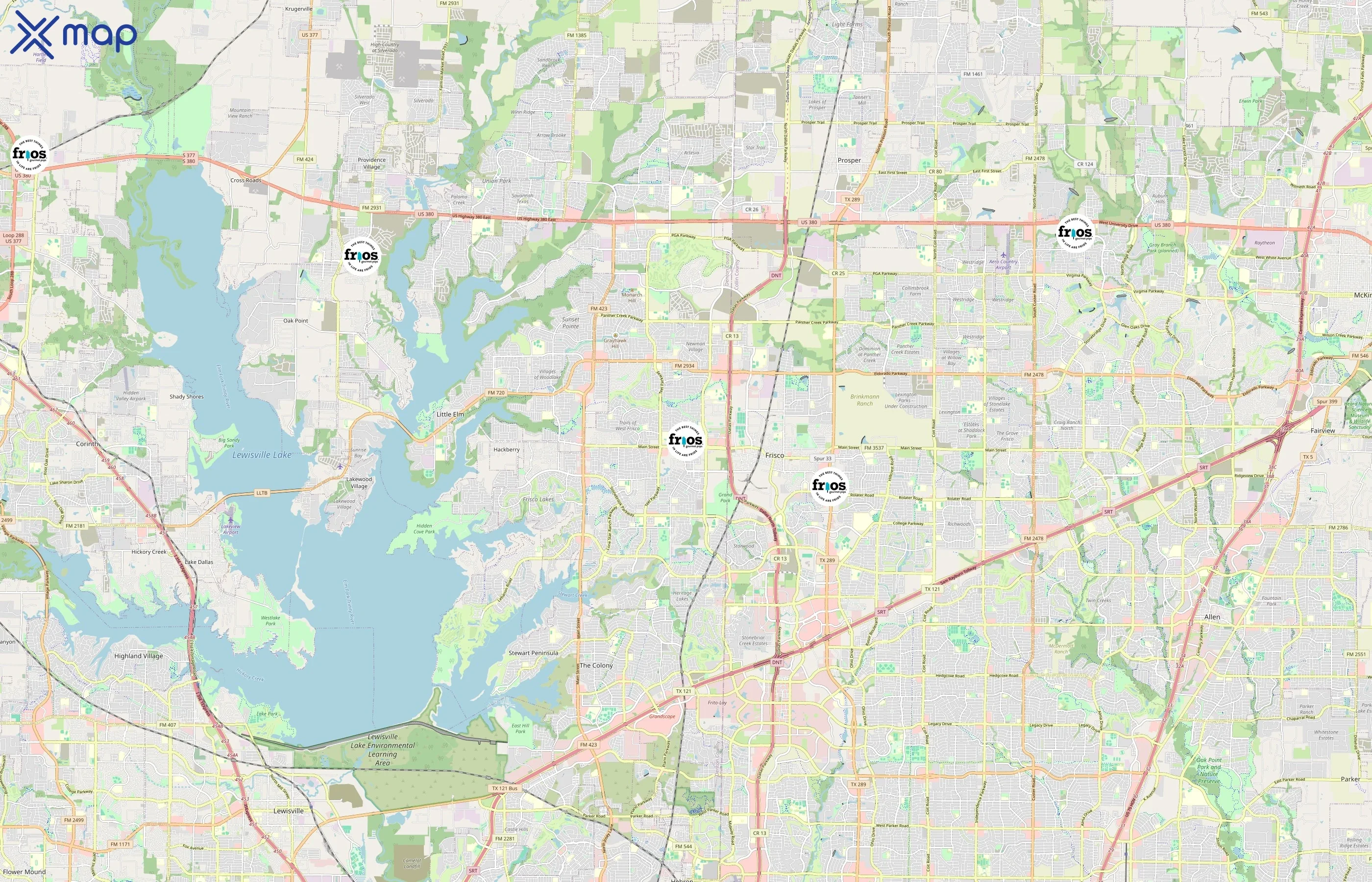 Frios Gourmet Pops area coverage