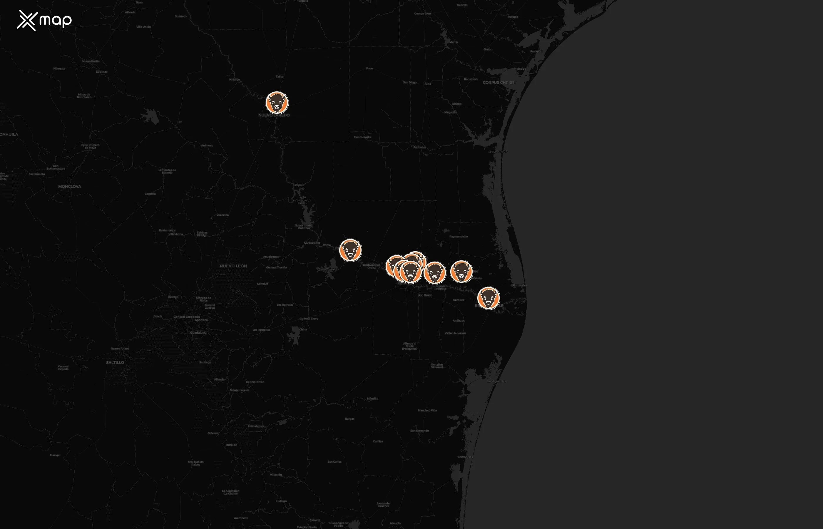 Wings and Rings city distribution