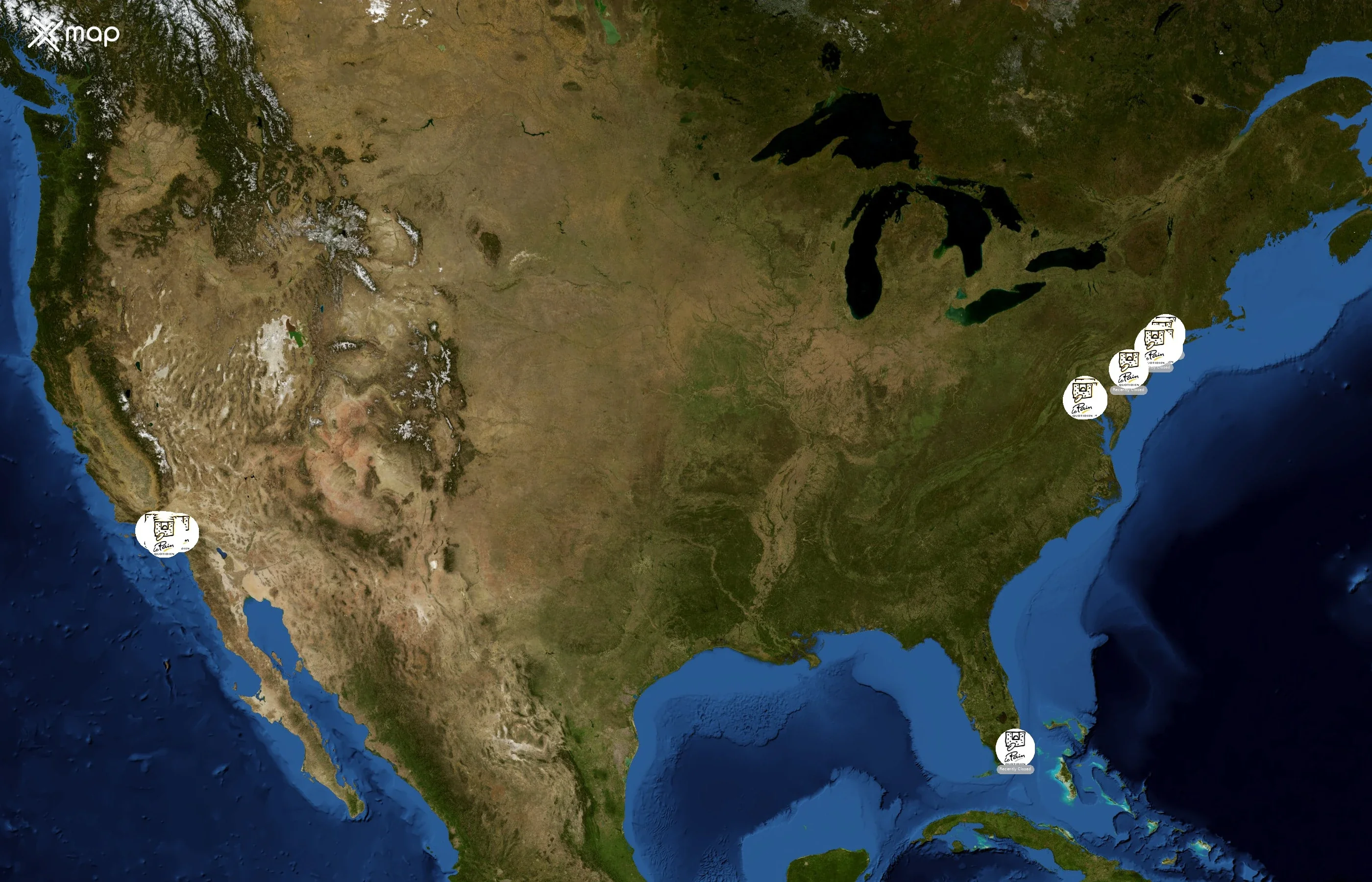 Le Pain Quotidien state distribution