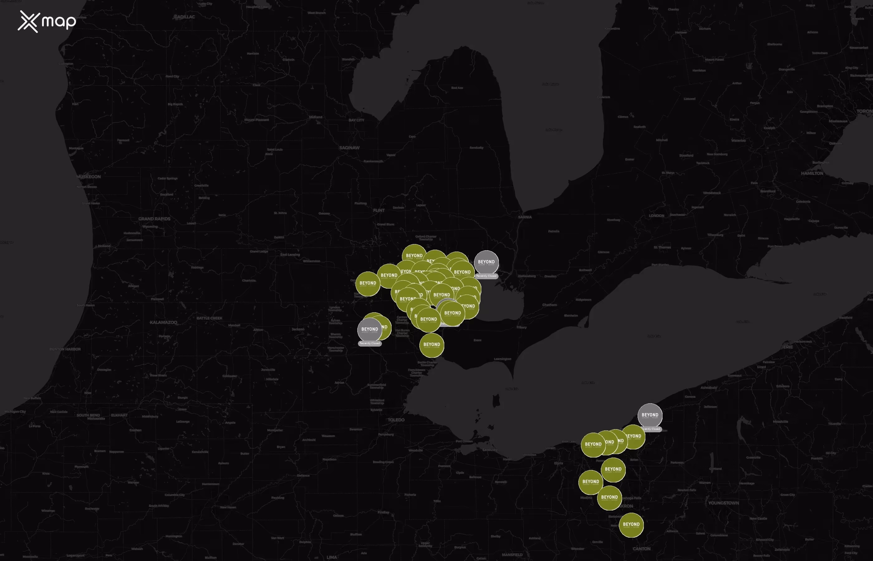 Beyond Juicery + Eatery city distribution