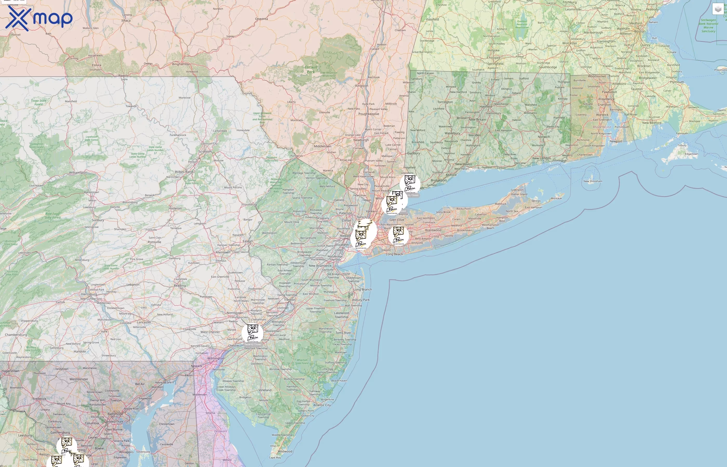 Le Pain Quotidien street hotspots