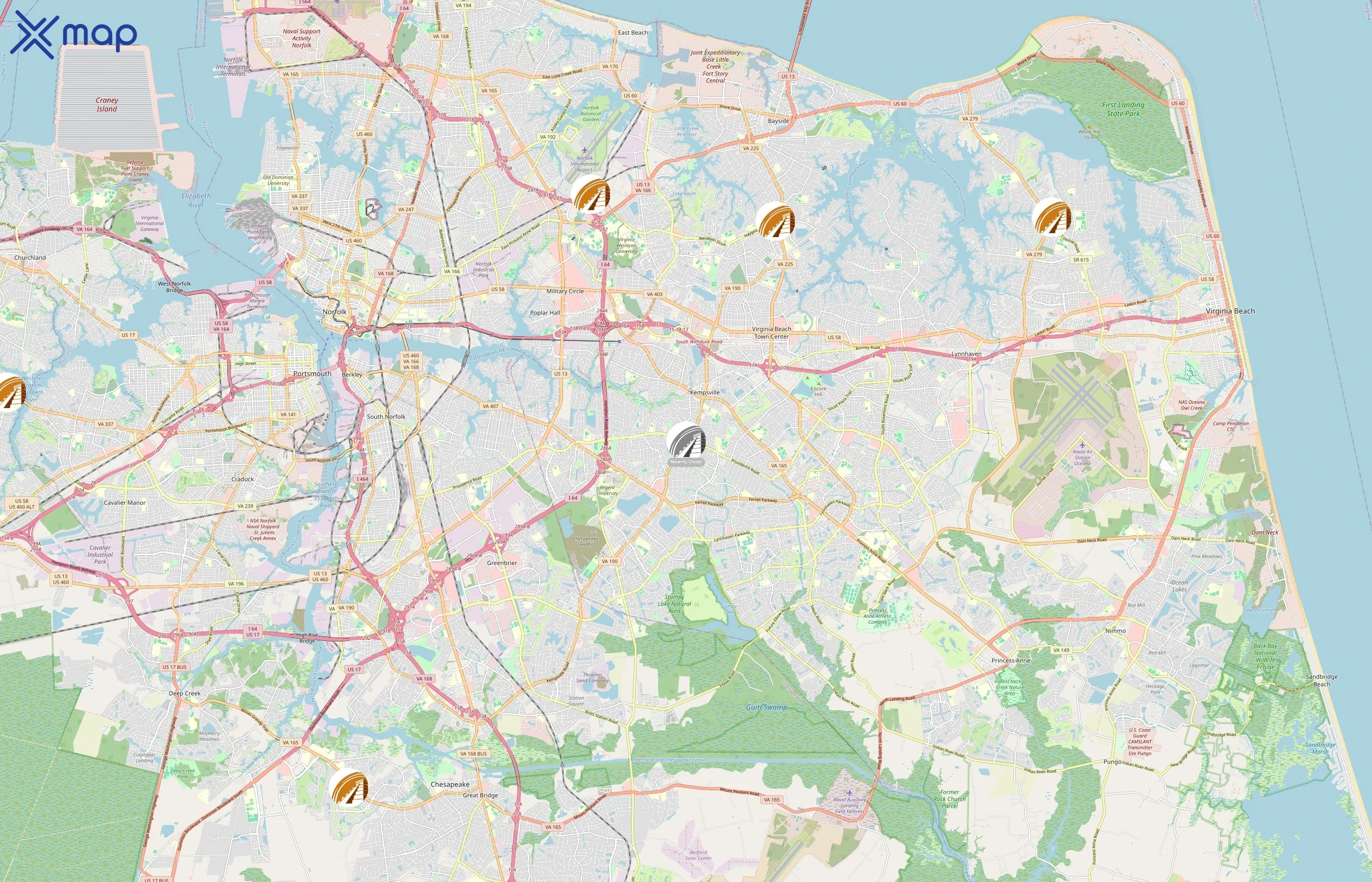 Plaza Azteca area coverage