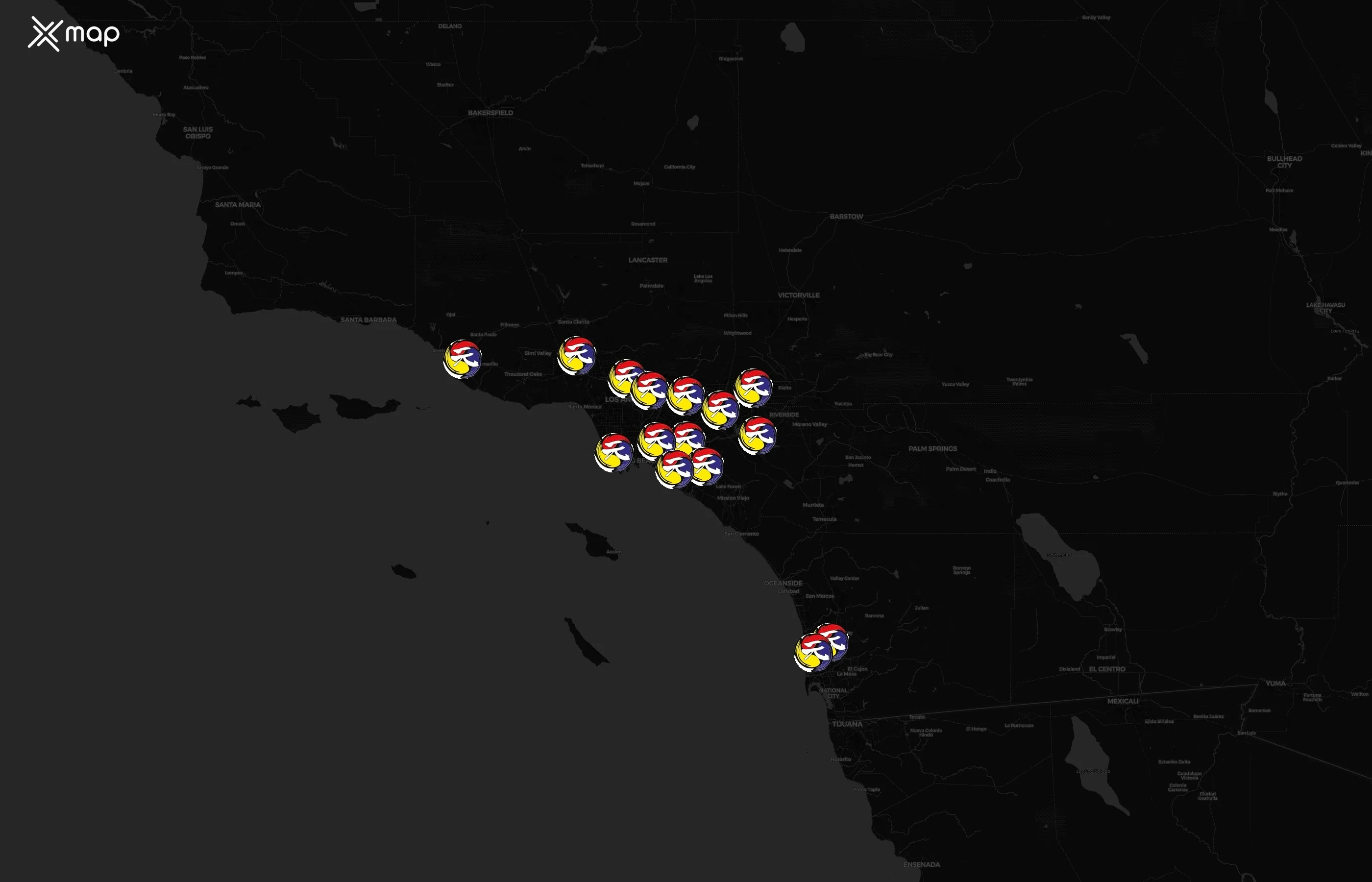 Gen Korean BBQ House city distribution