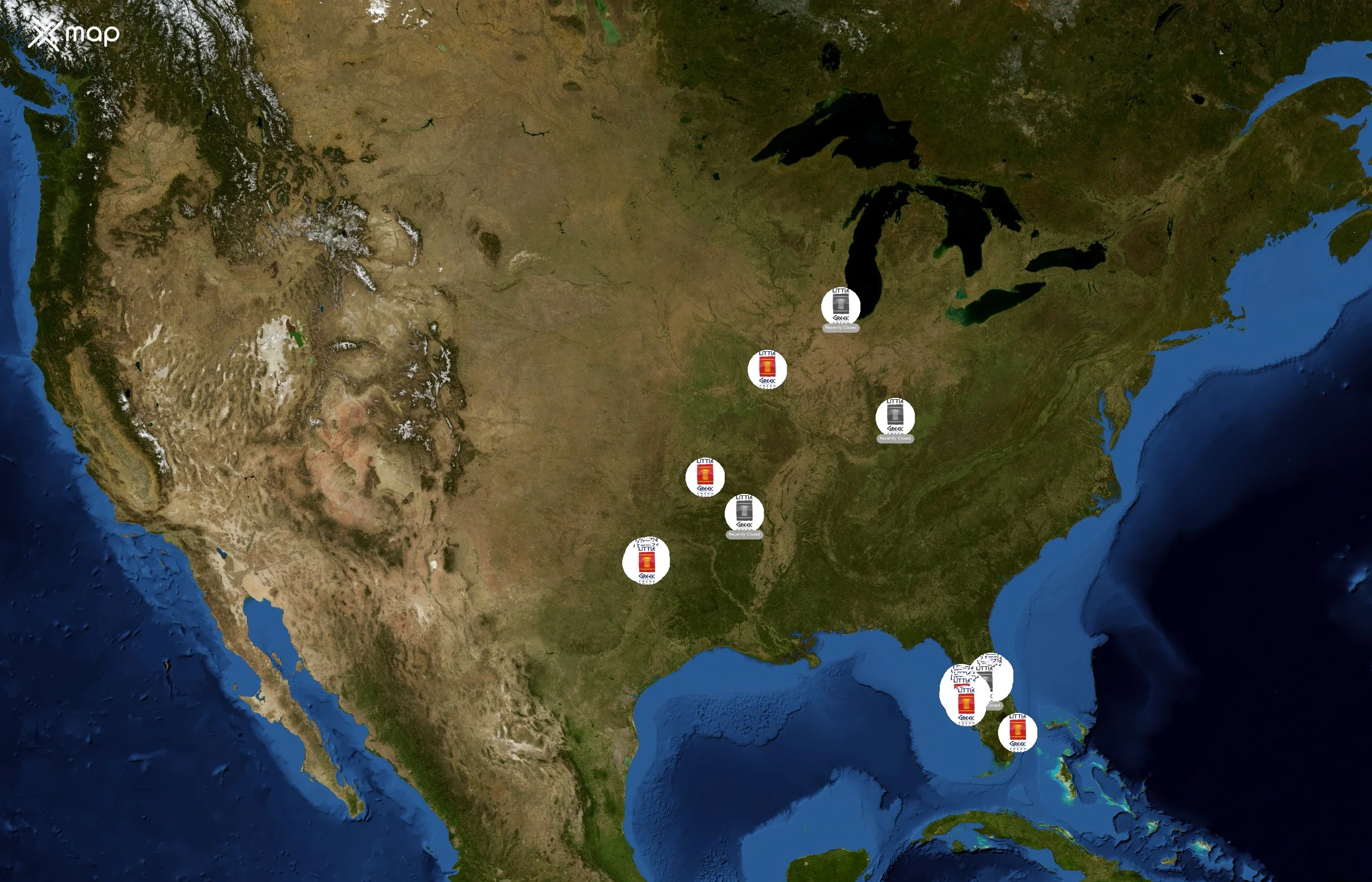 Little Greek Fresh Grill state distribution
