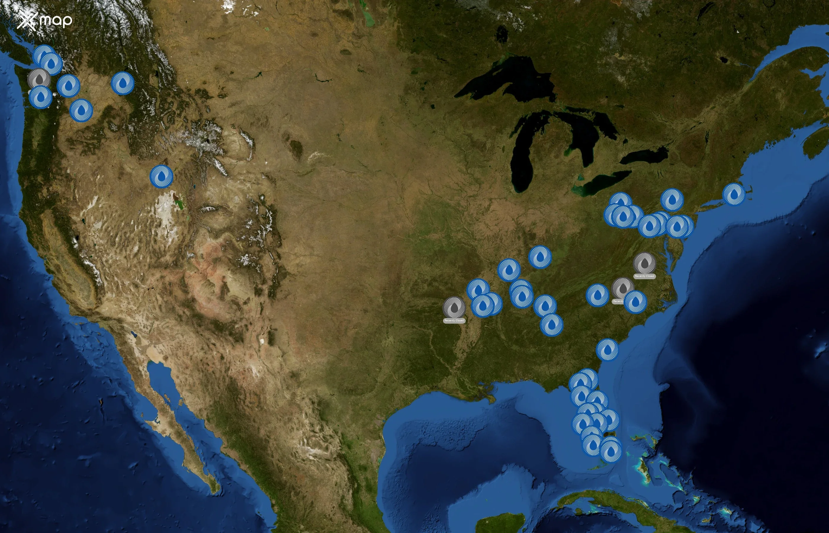 Crystal Springs Water state distribution