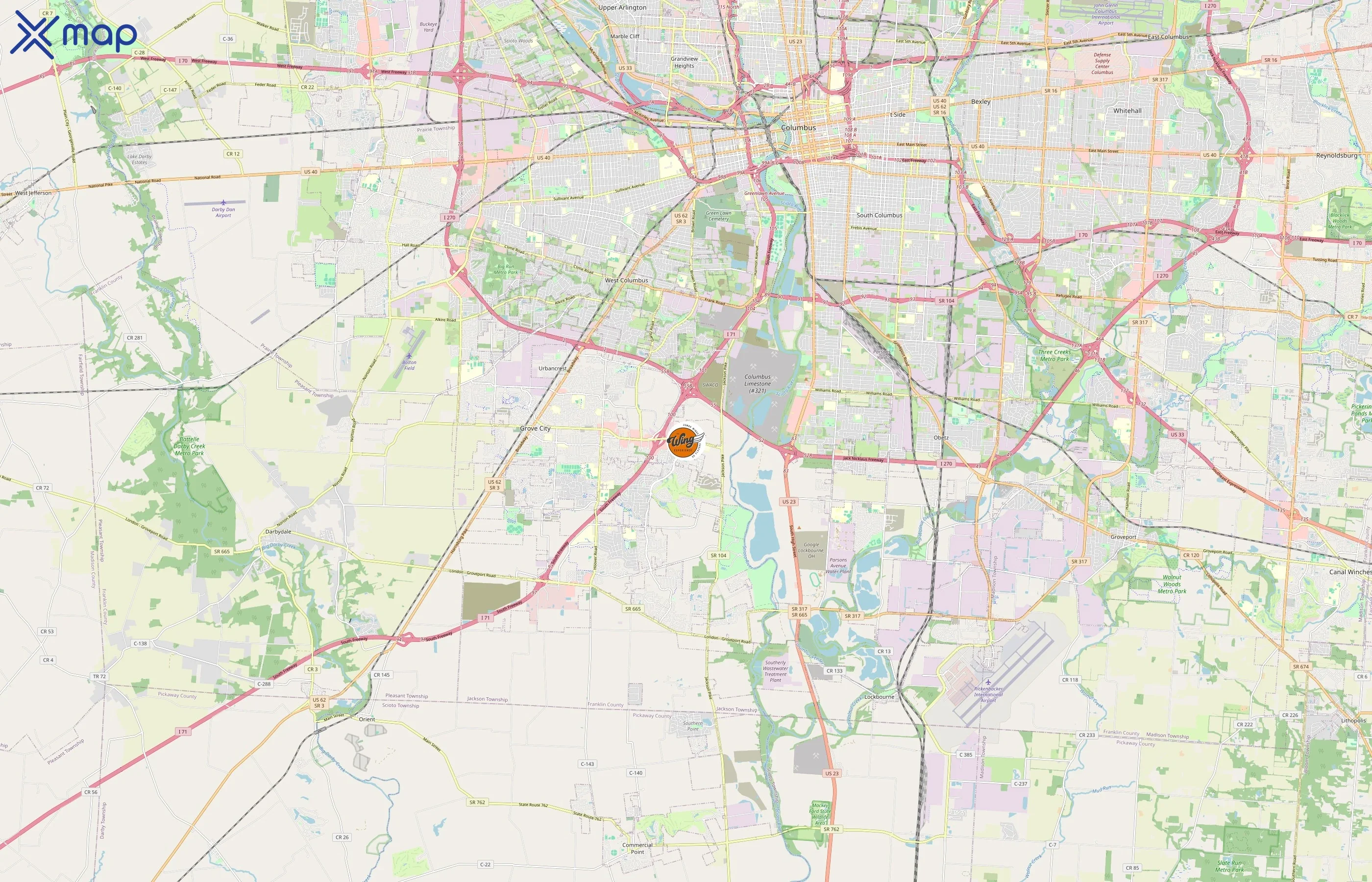 The Wing Experience area coverage