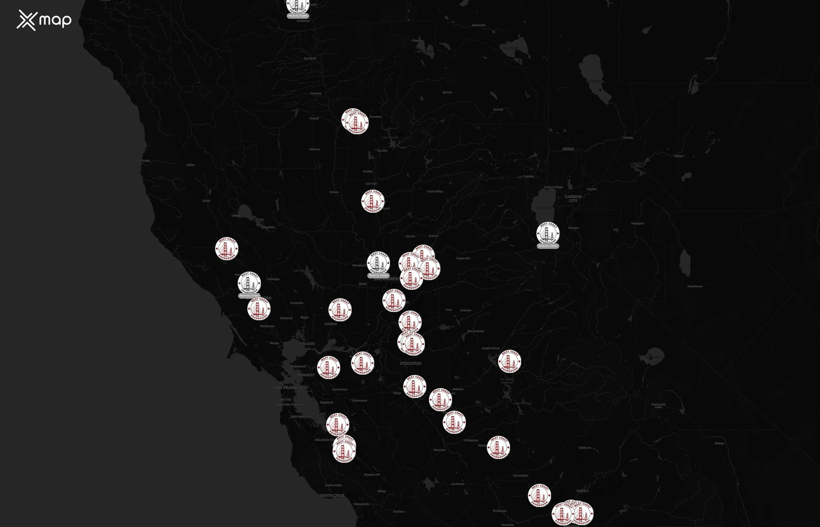 West Coast Sourdough city distribution
