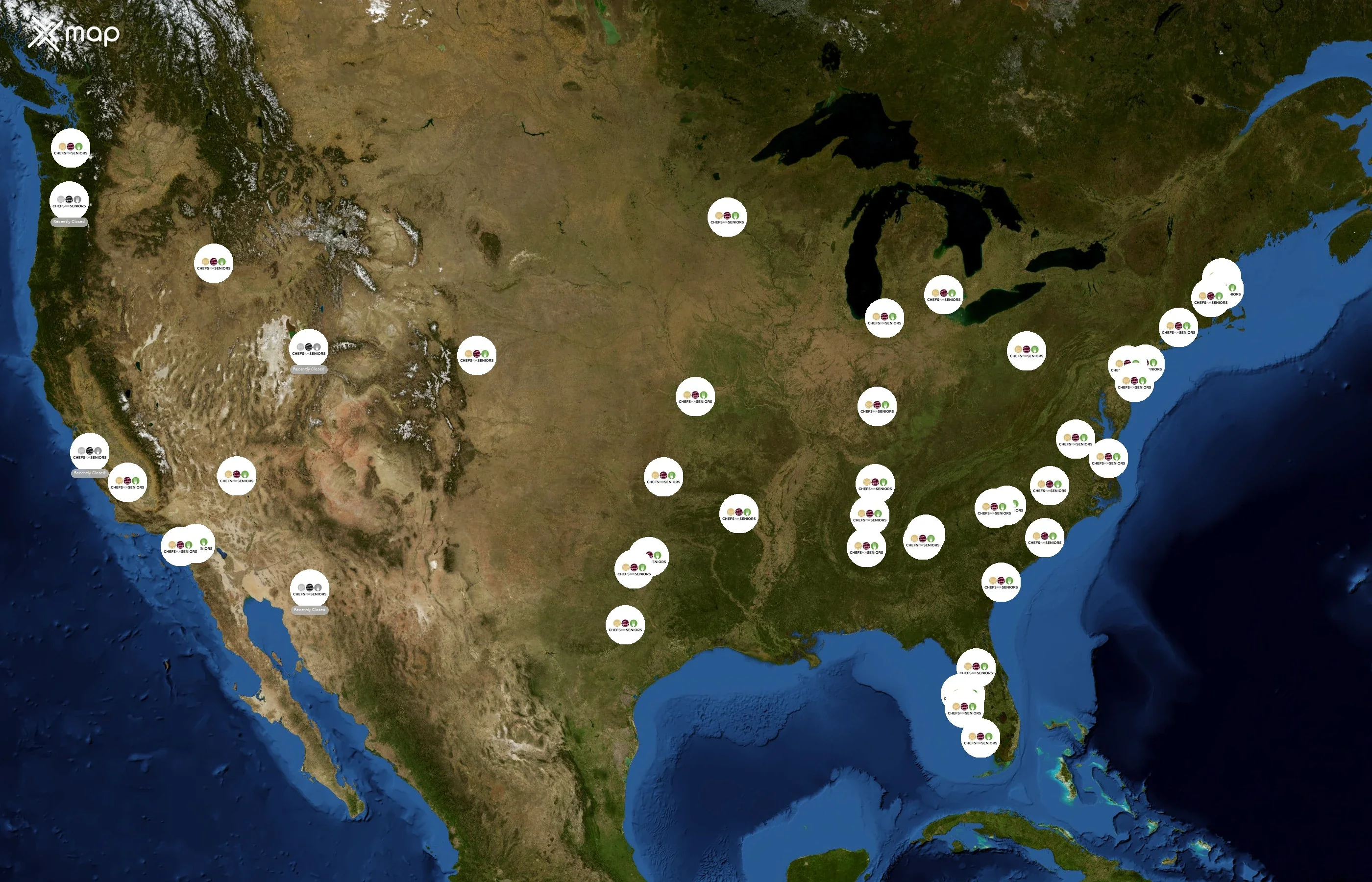 Chefs for Seniors state distribution