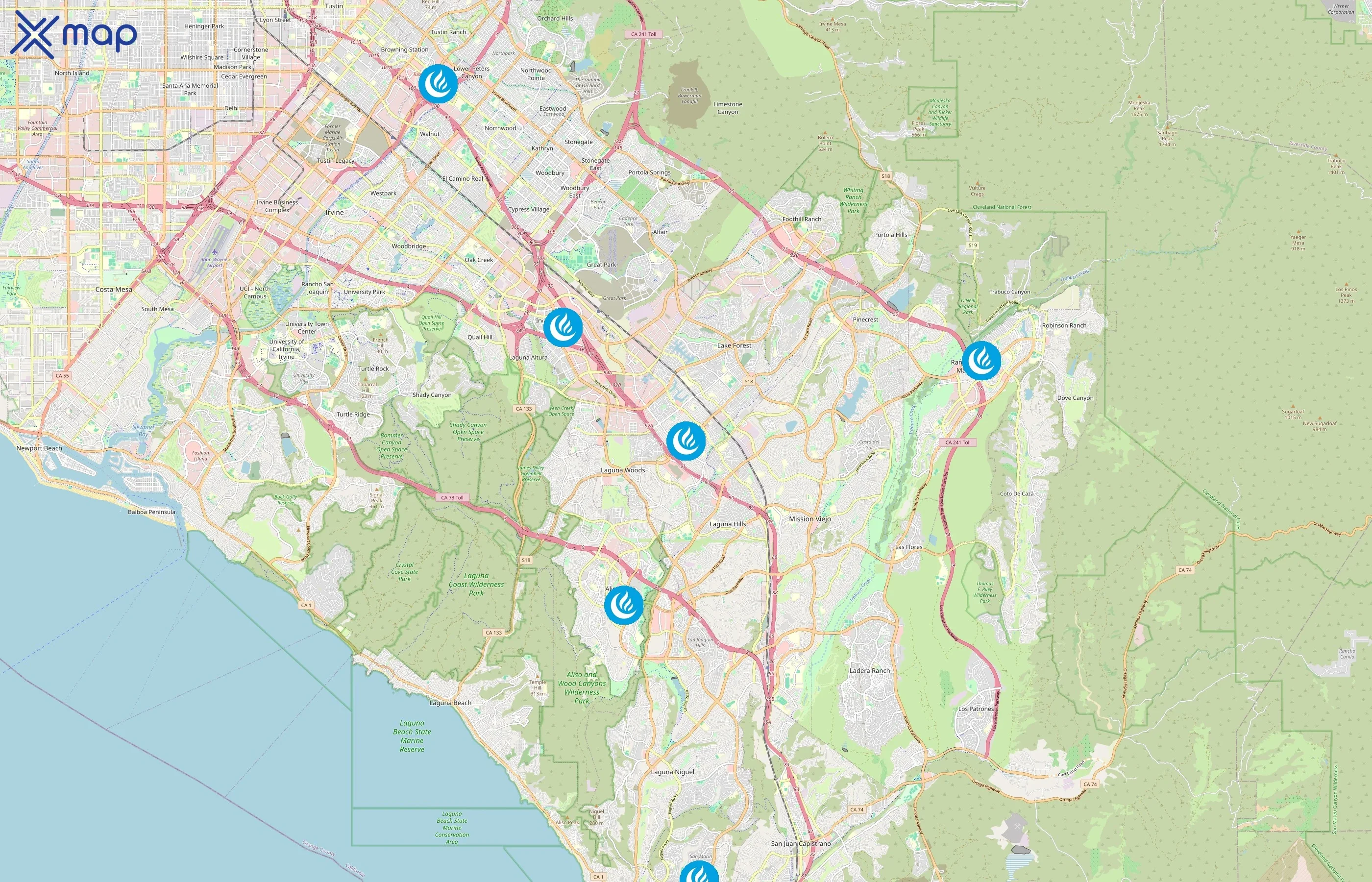 Luna Grill area coverage