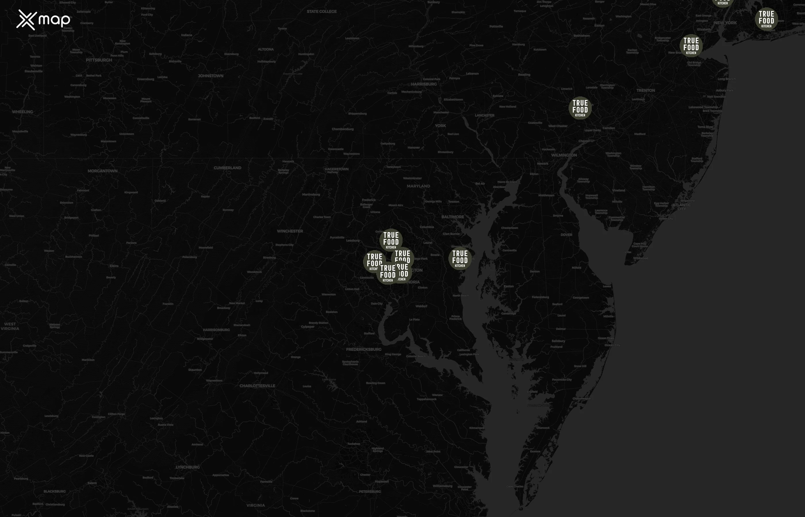 True Food Kitchen city distribution