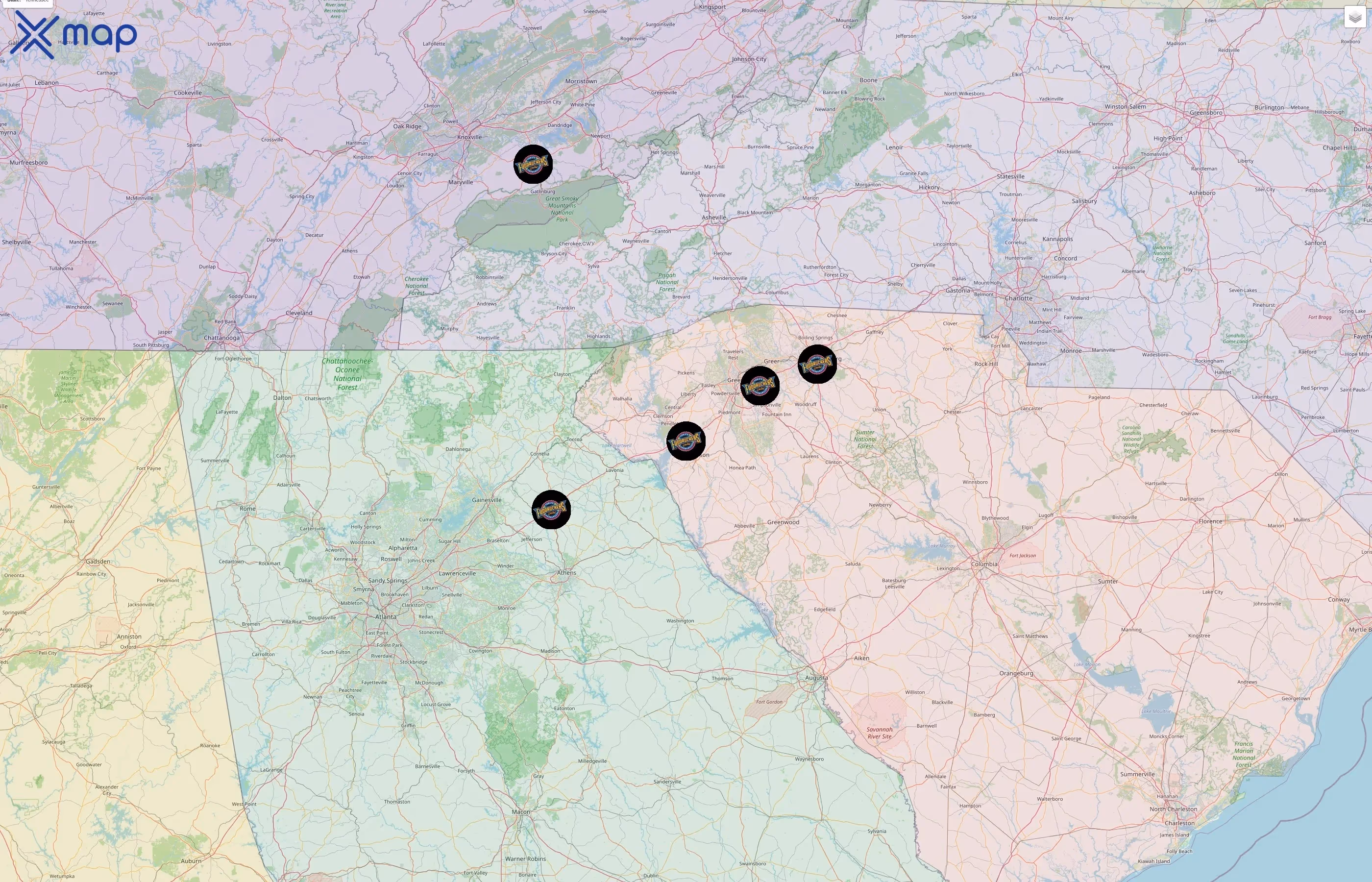 Fuddruckers street hotspots