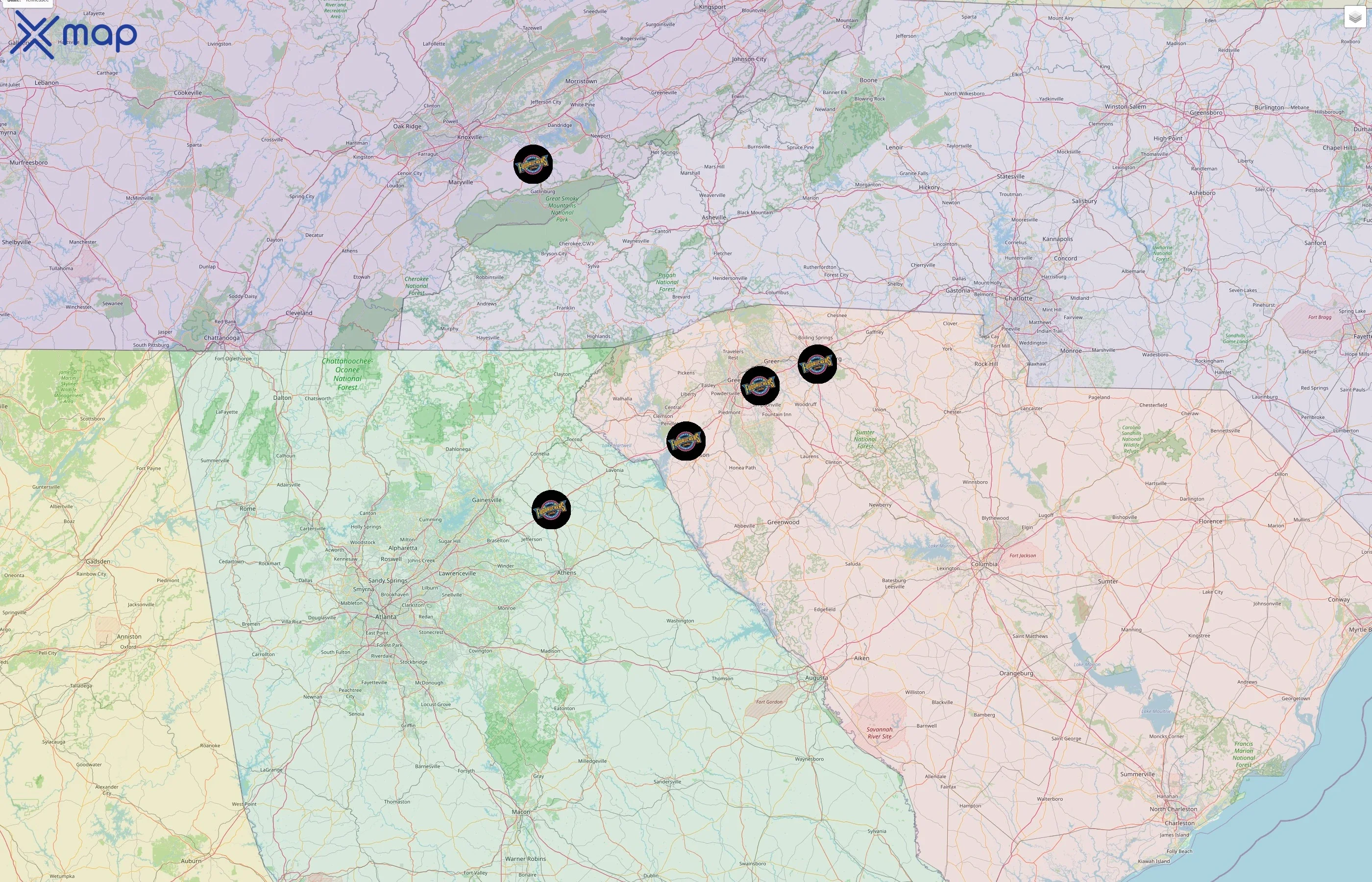 Fuddruckers street hotspots