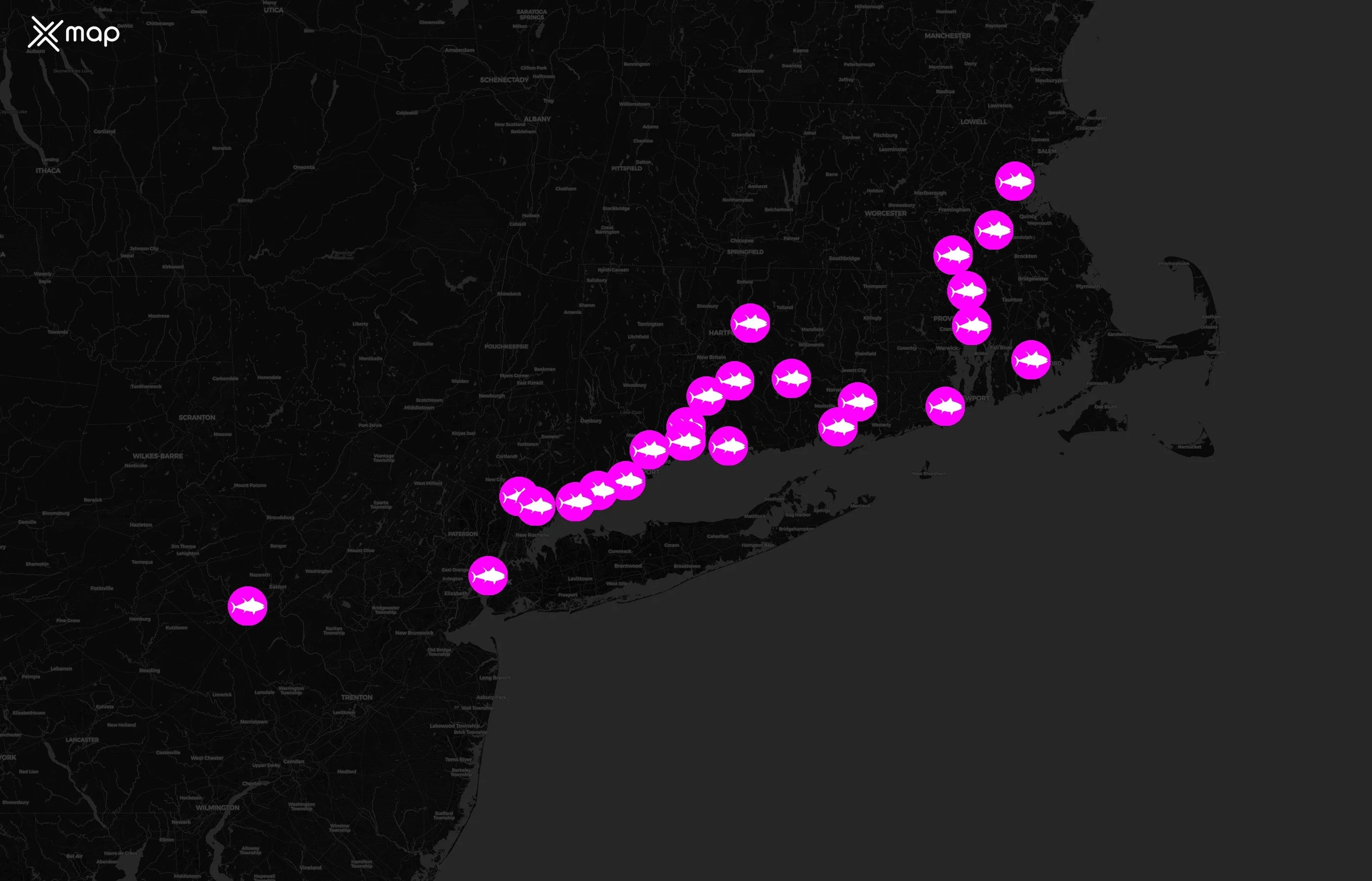 Pokémoto city distribution