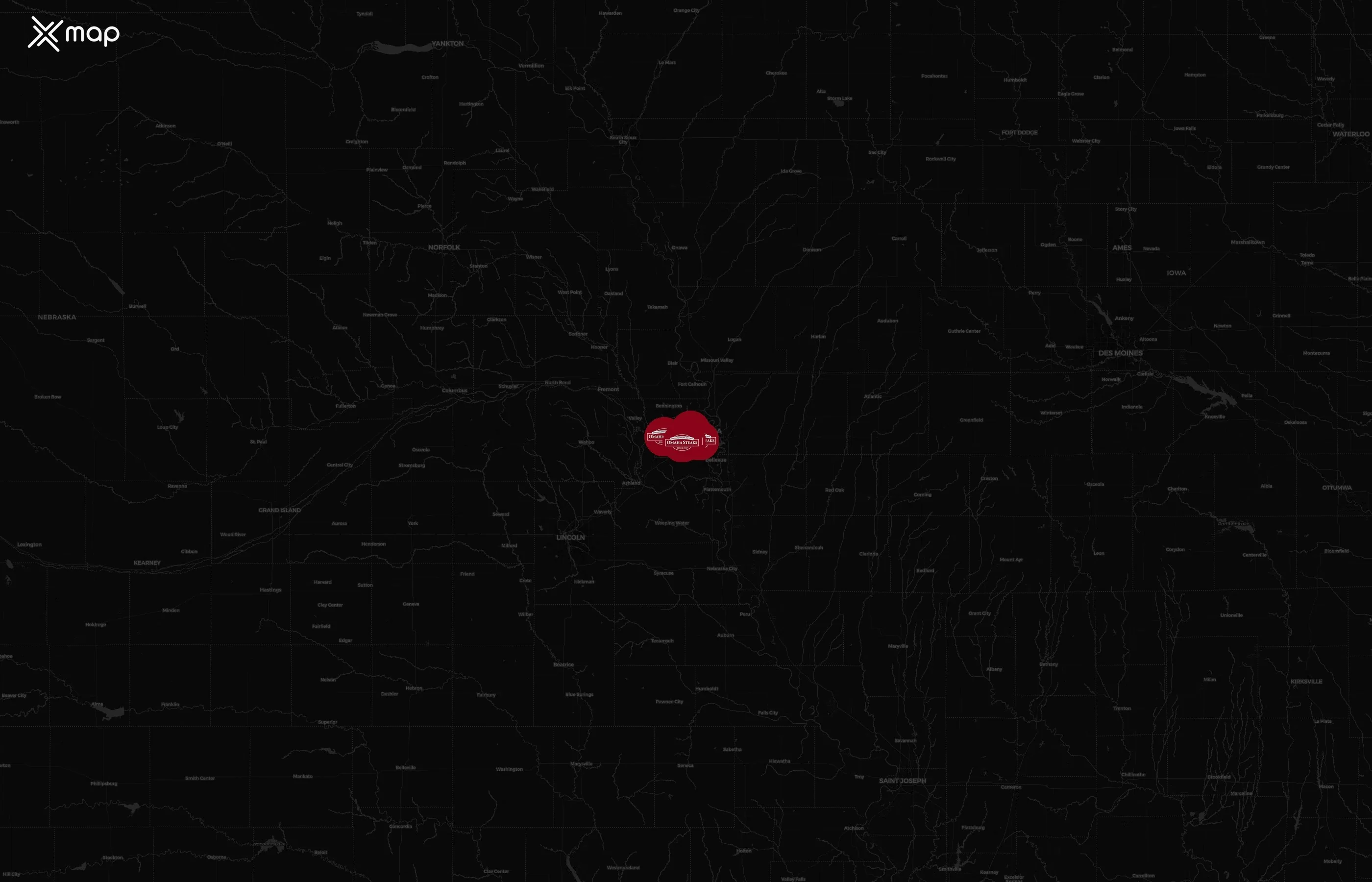 Omaha Steaks city distribution