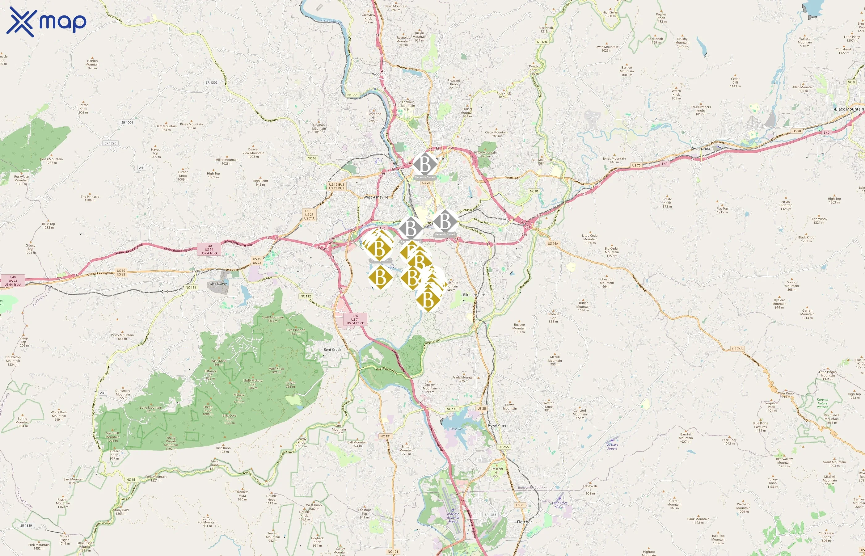 Biltmore Estate area coverage