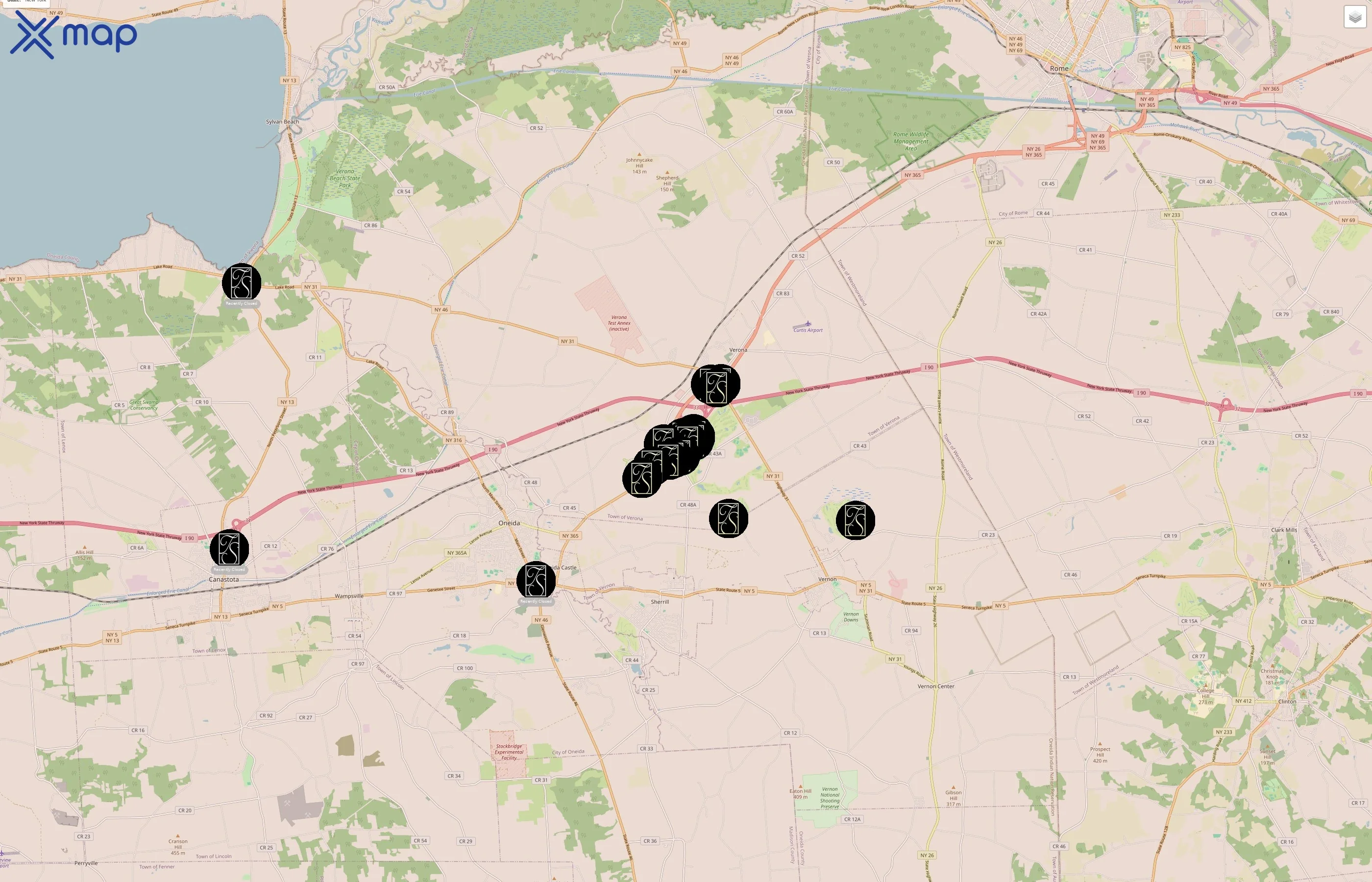 Turning Stone Resort Casino traffic data