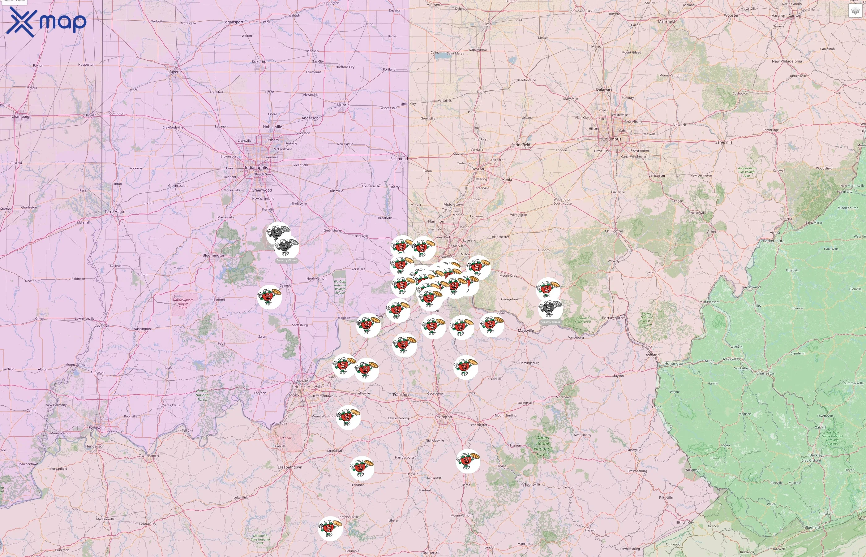 Snappy Tomato Pizza street hotspots