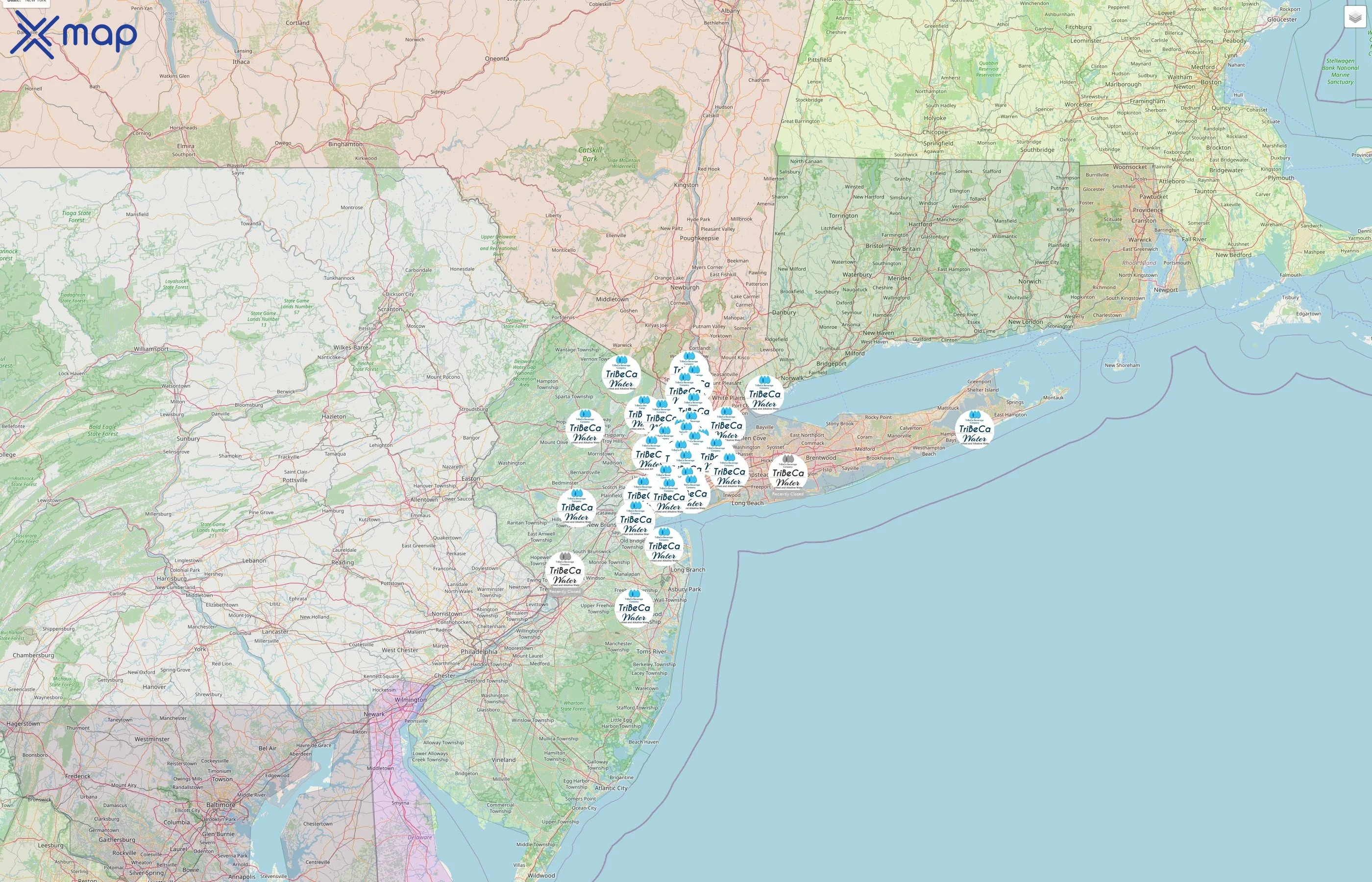 Tribeca Beverage Company street hotspots