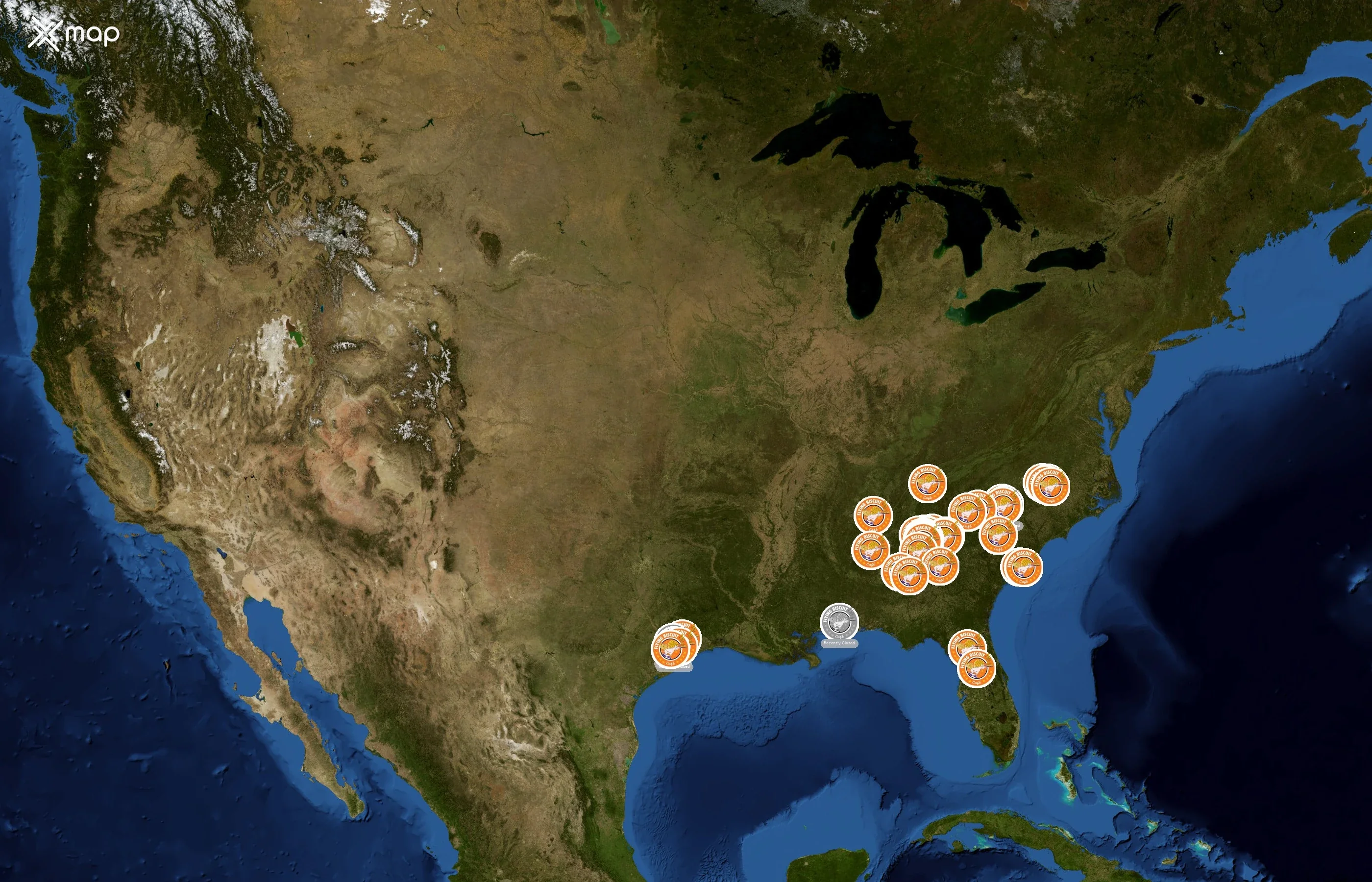 The Flying Biscuit Cafe state distribution