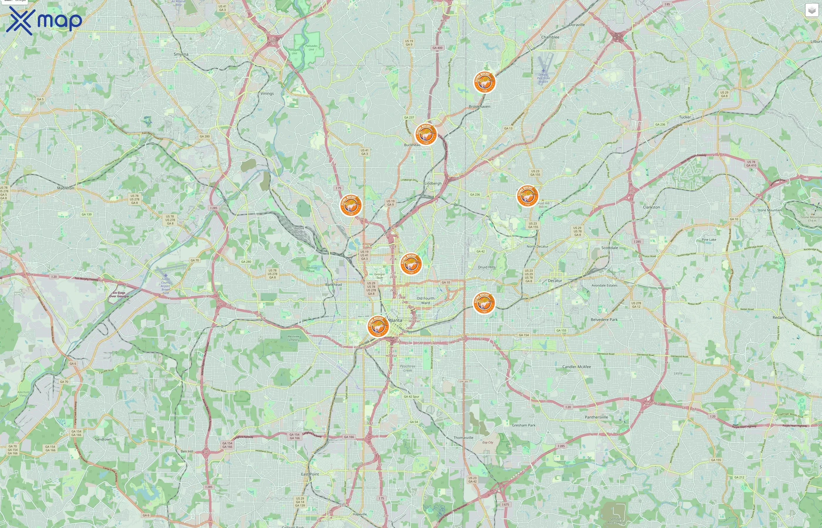The Flying Biscuit Cafe traffic data