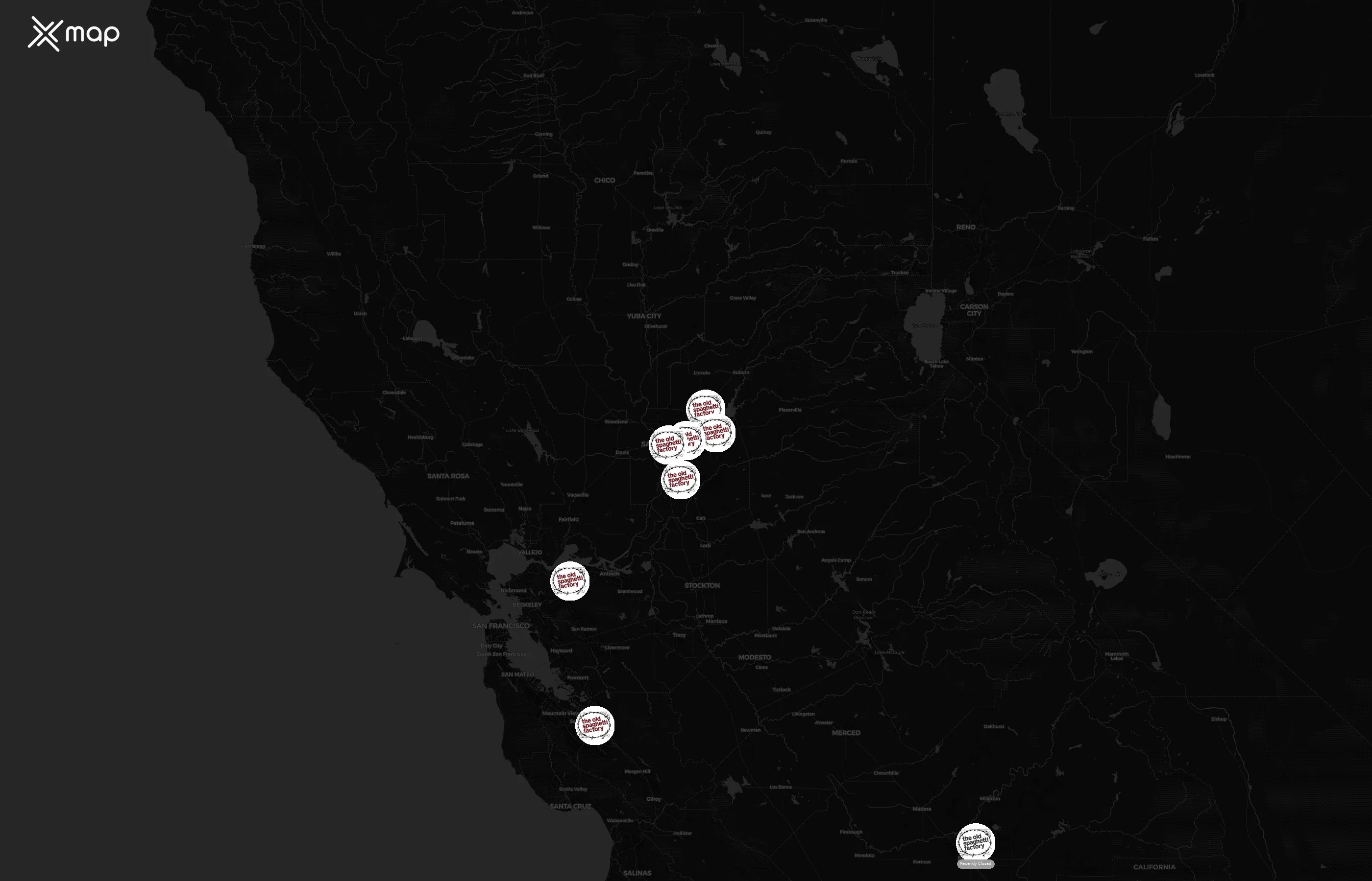 The Old Spaghetti Factory city distribution