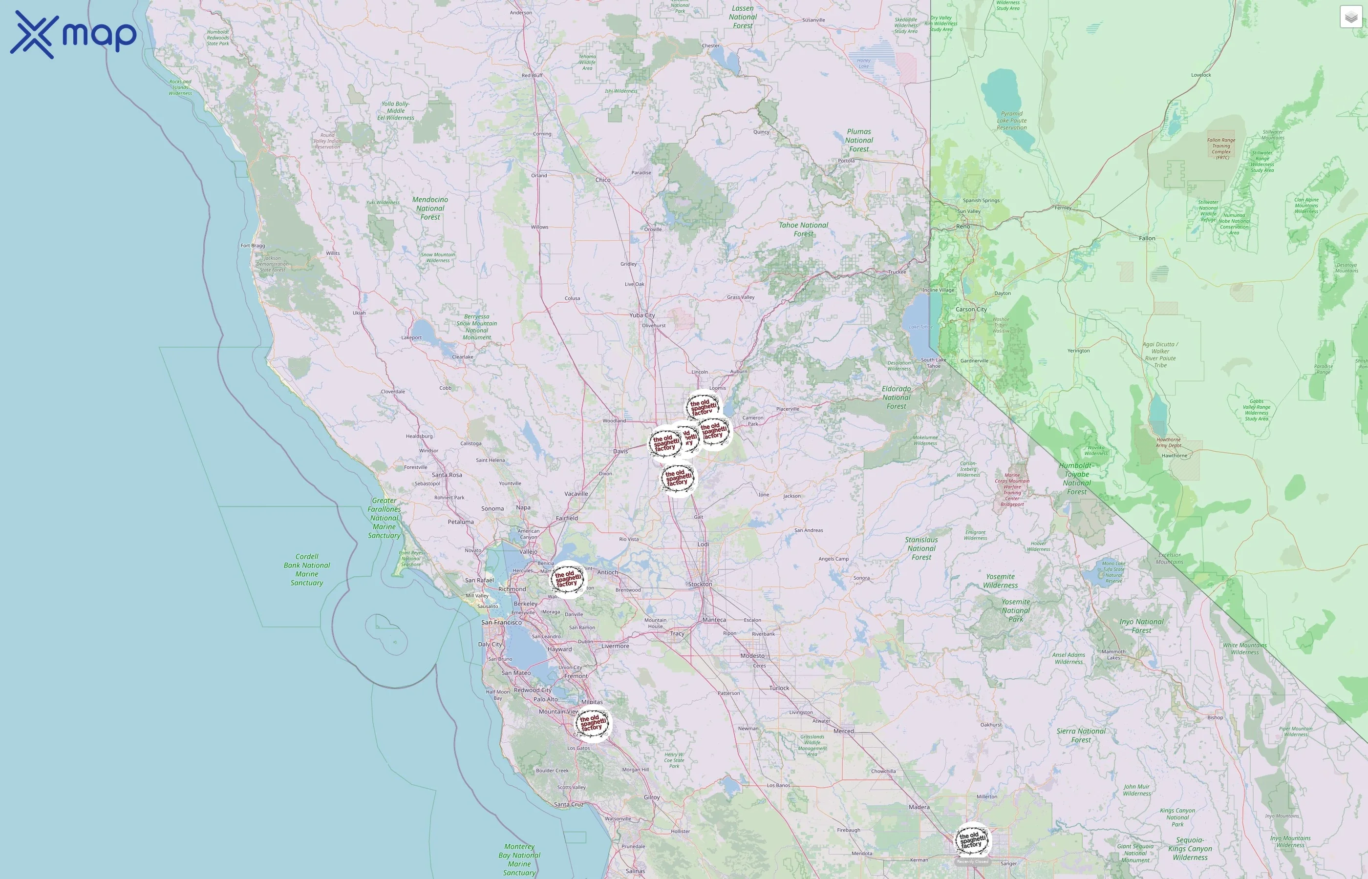 The Old Spaghetti Factory street hotspots