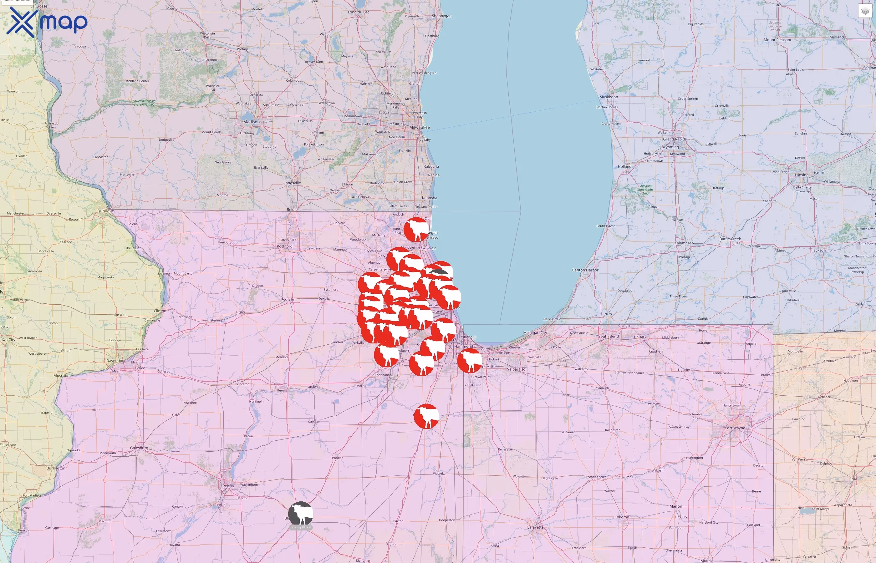 Oberweis Dairy street hotspots