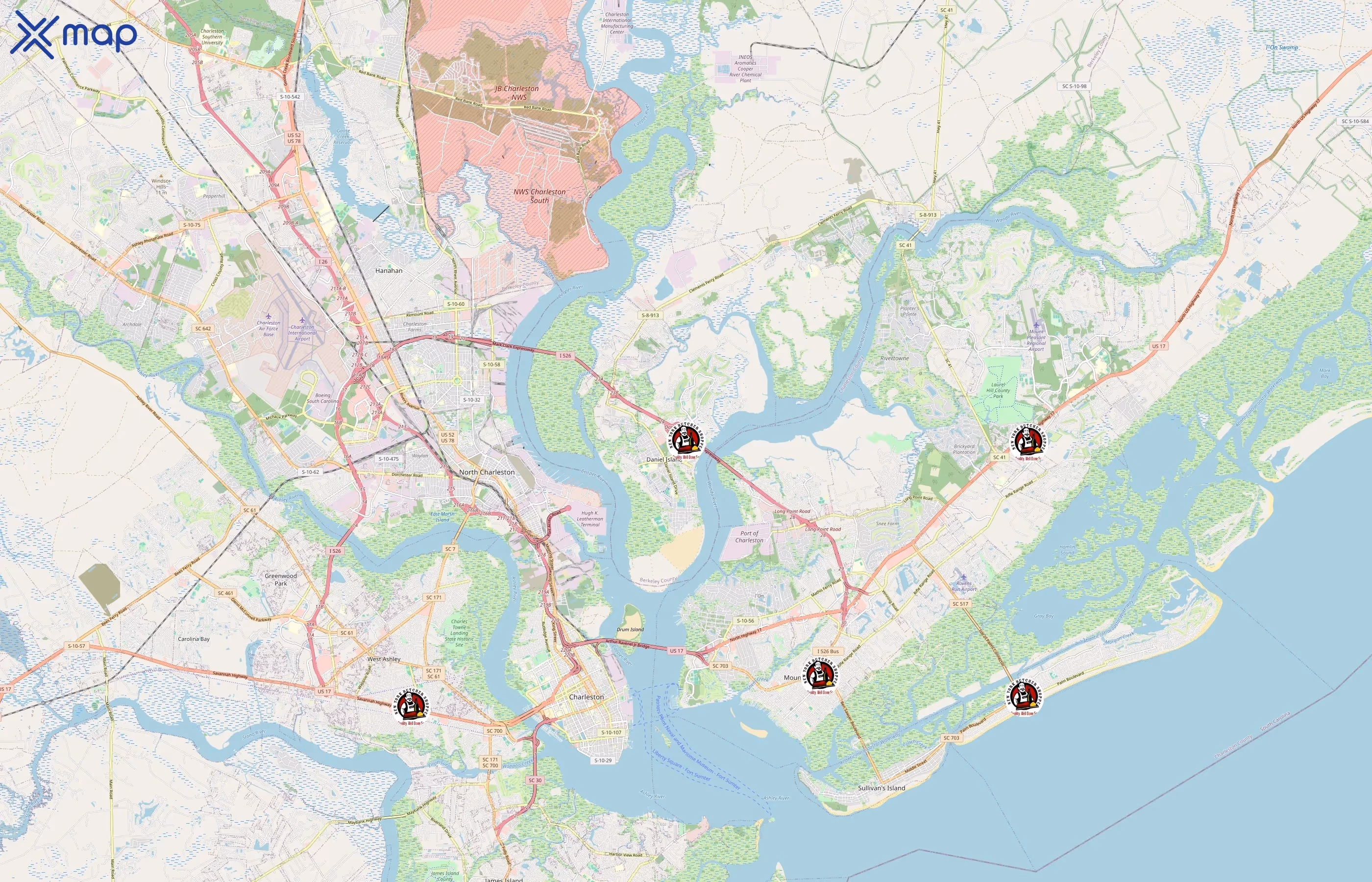 New York Butcher Shoppe area coverage