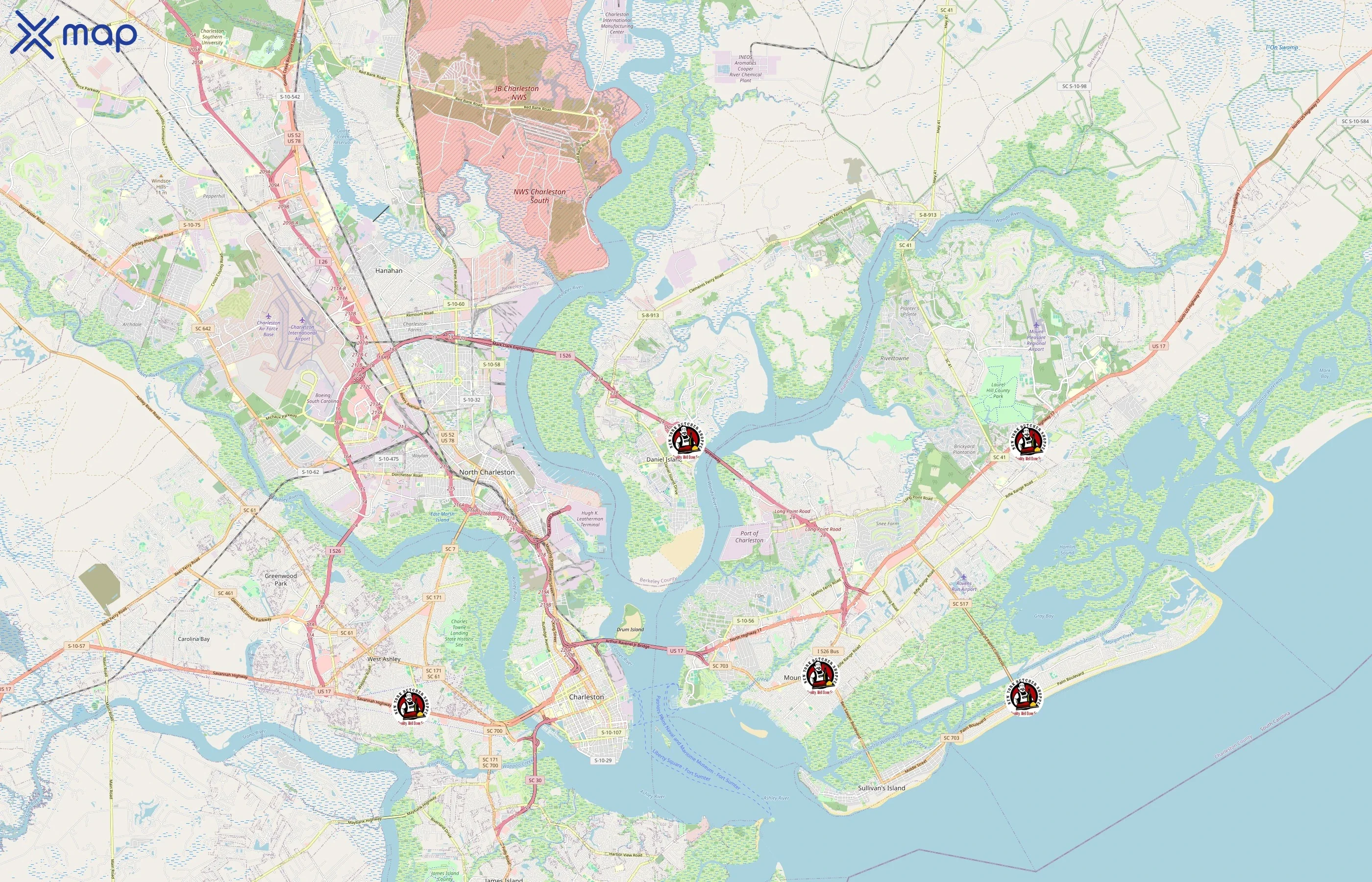 New York Butcher Shoppe area coverage