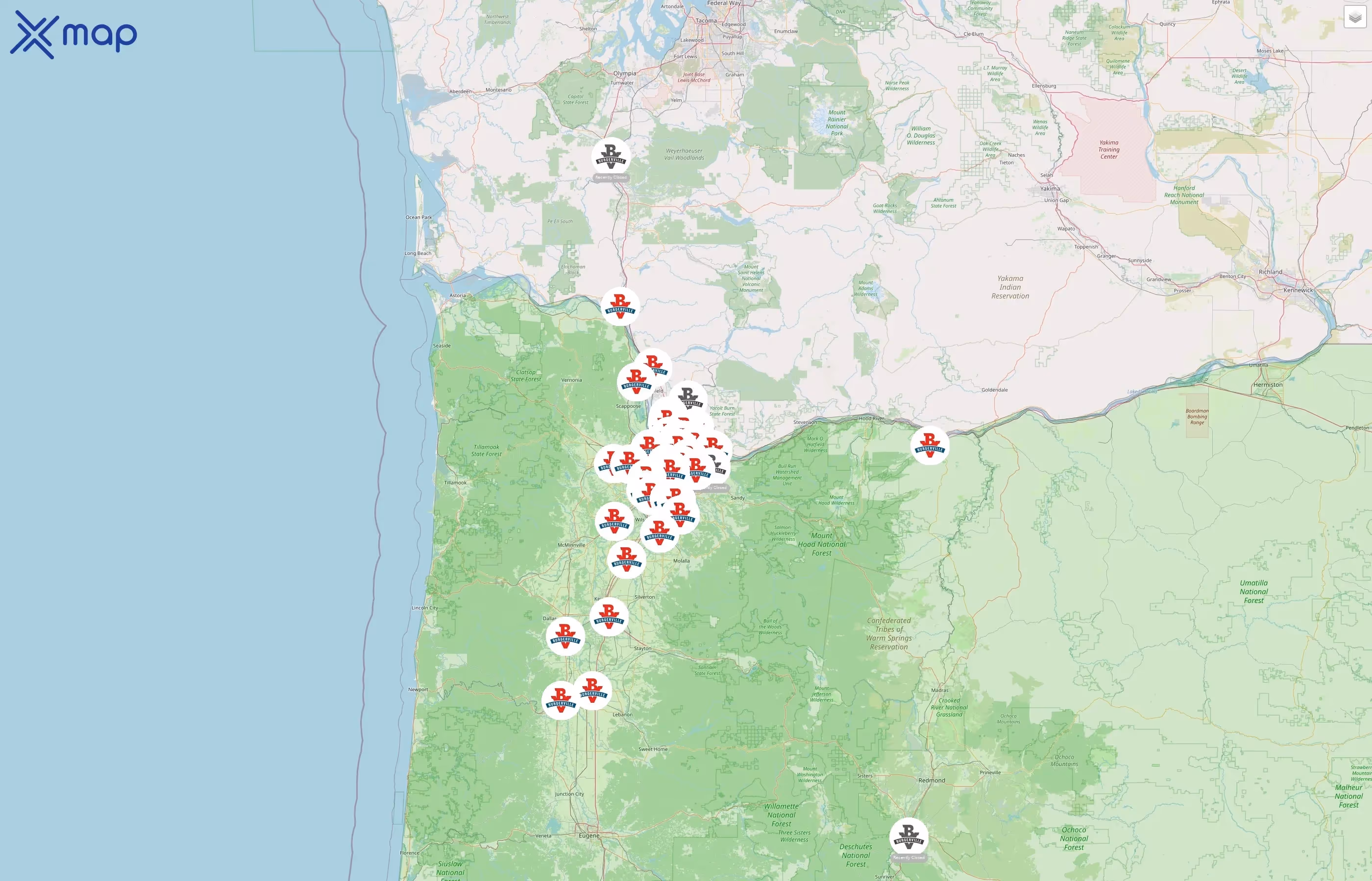 Burgerville street hotspots