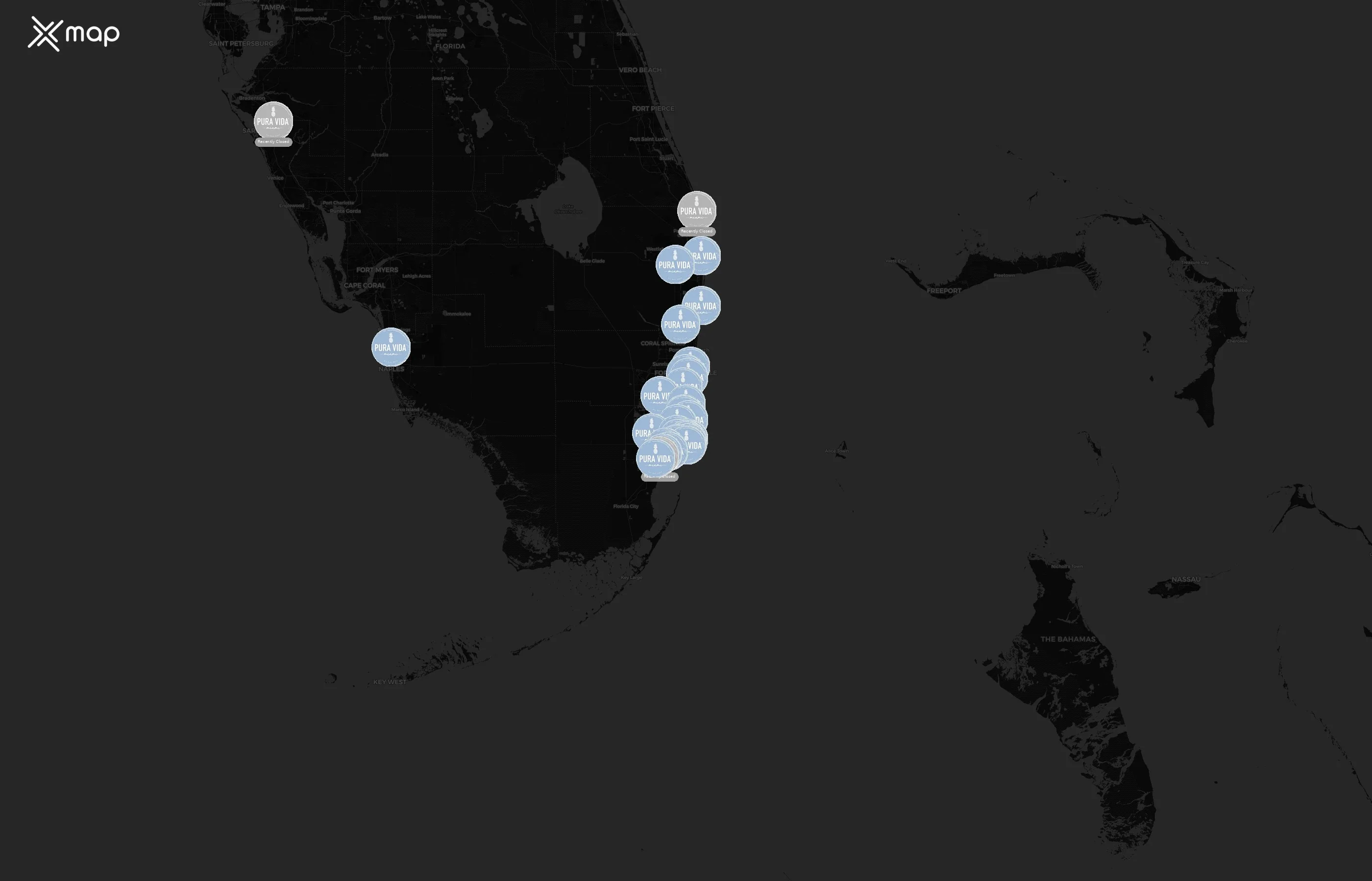 Pura Vida Miami city distribution
