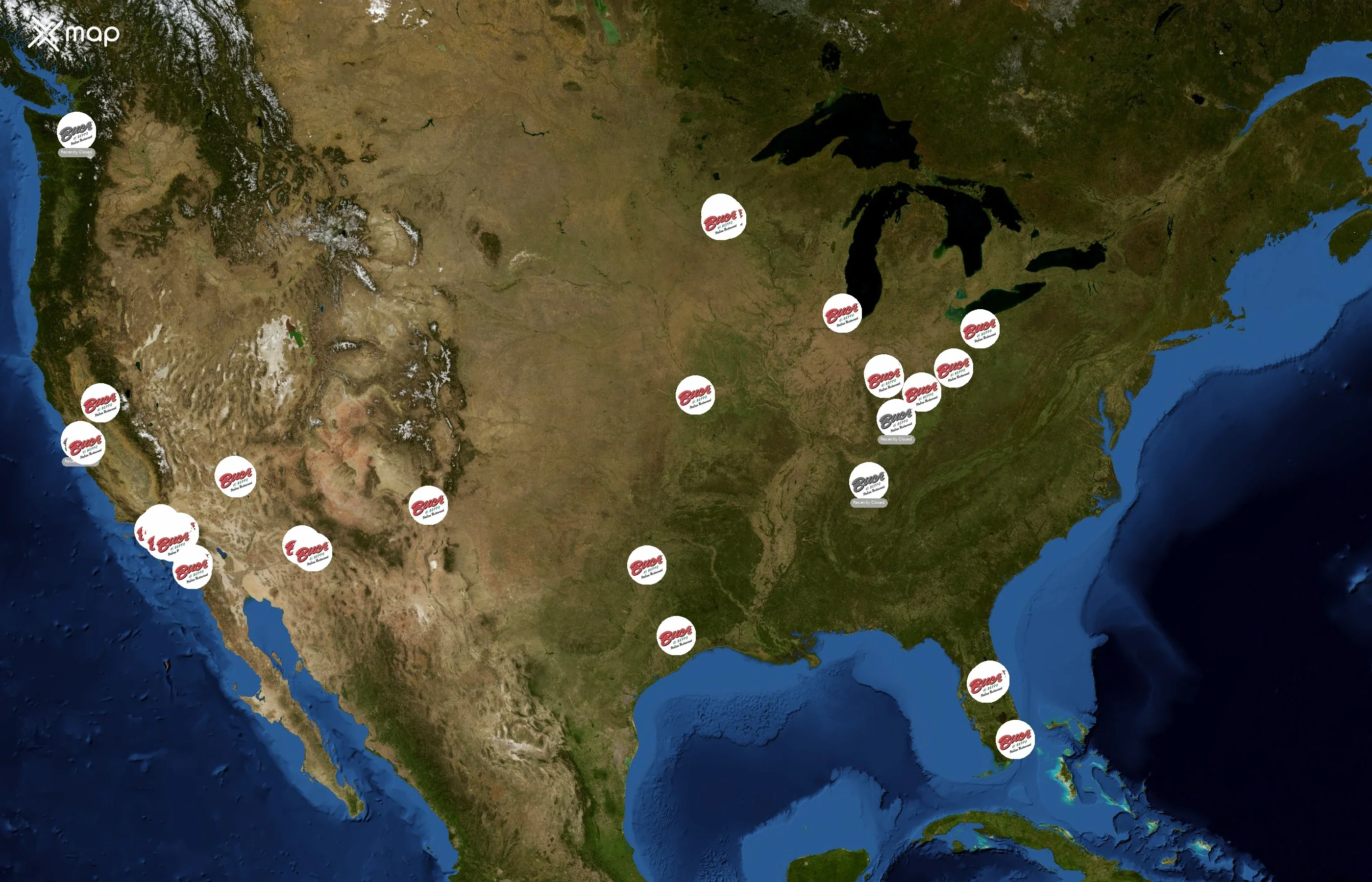 Buca di Beppo state distribution