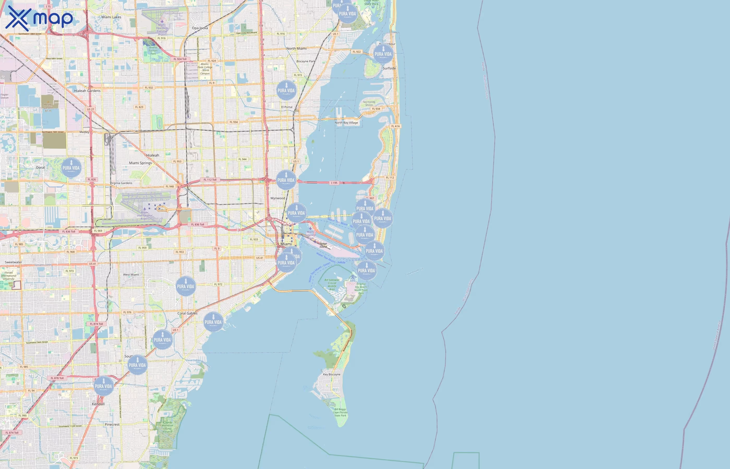Pura Vida Miami area coverage