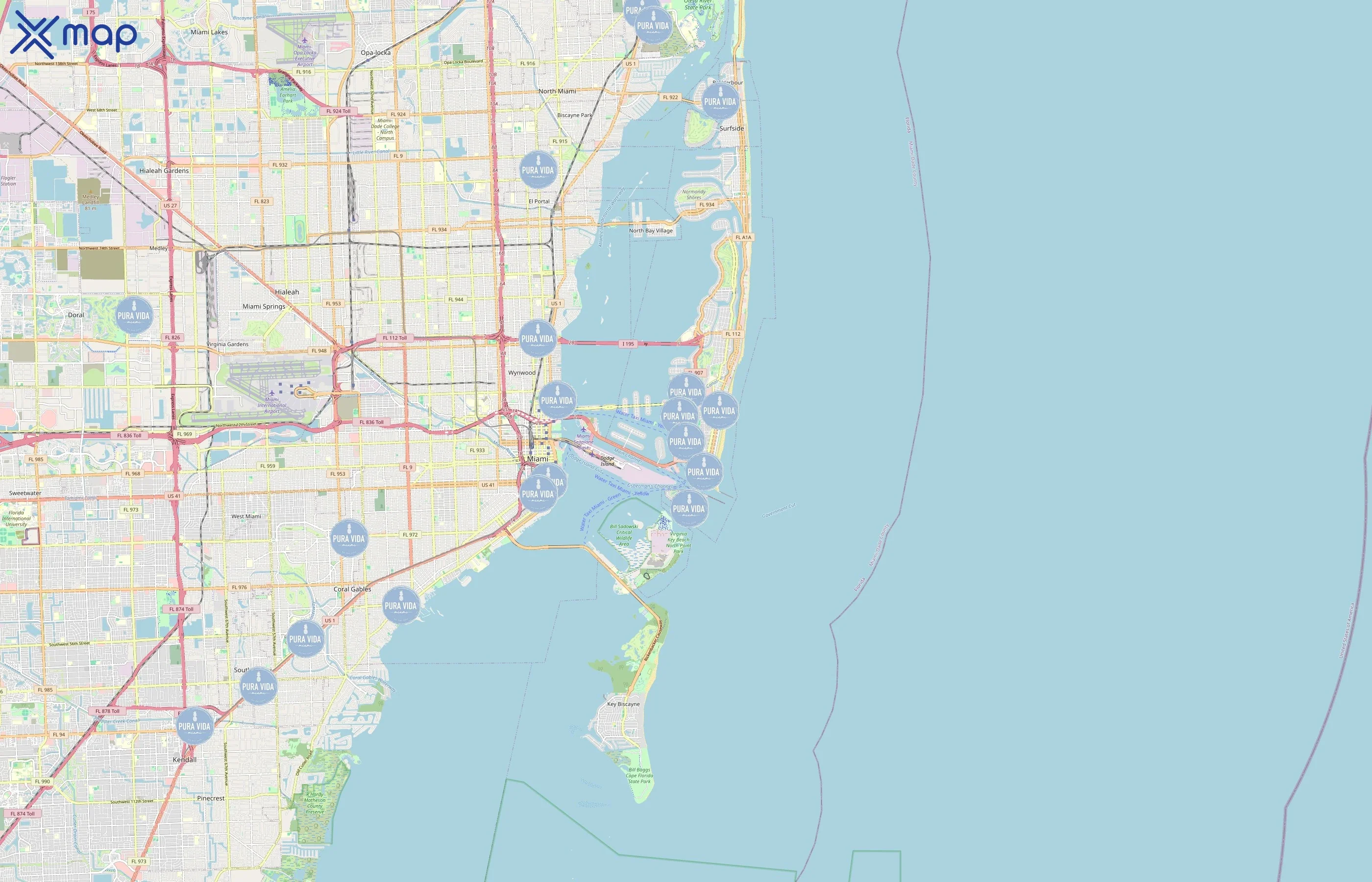 Pura Vida Miami area coverage