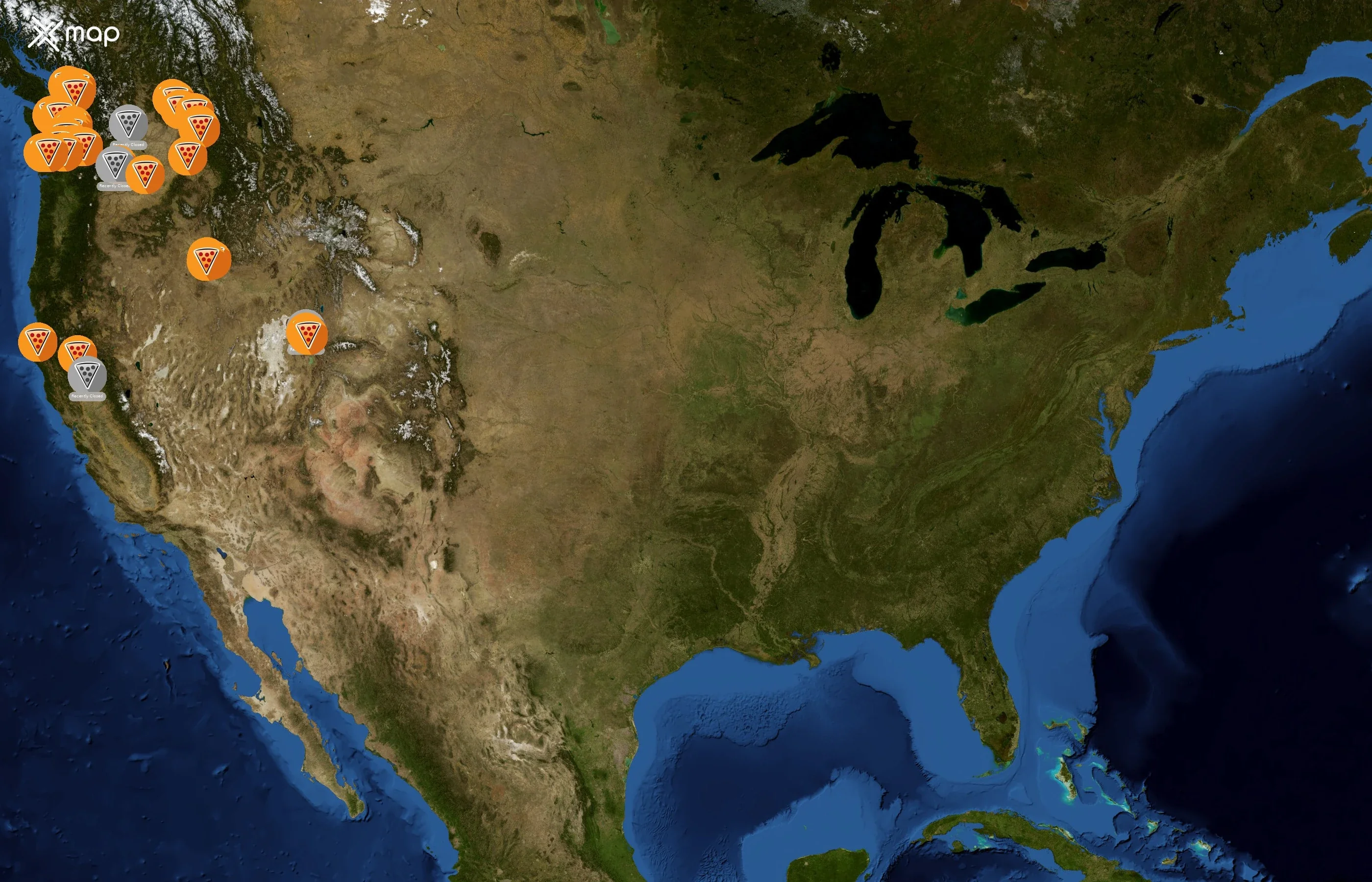 Westside Pizza state distribution