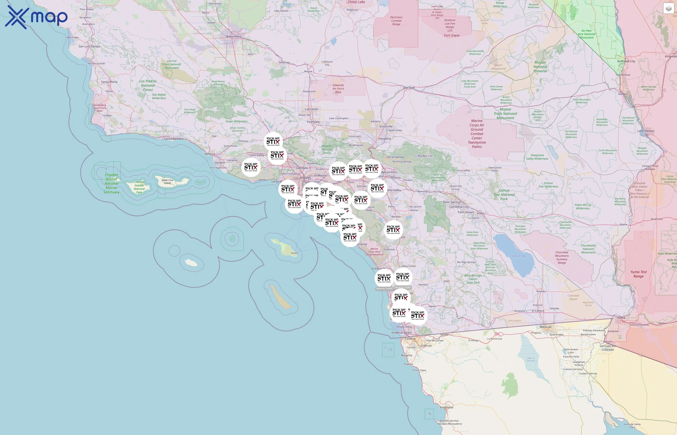 Pick Up Stix street hotspots