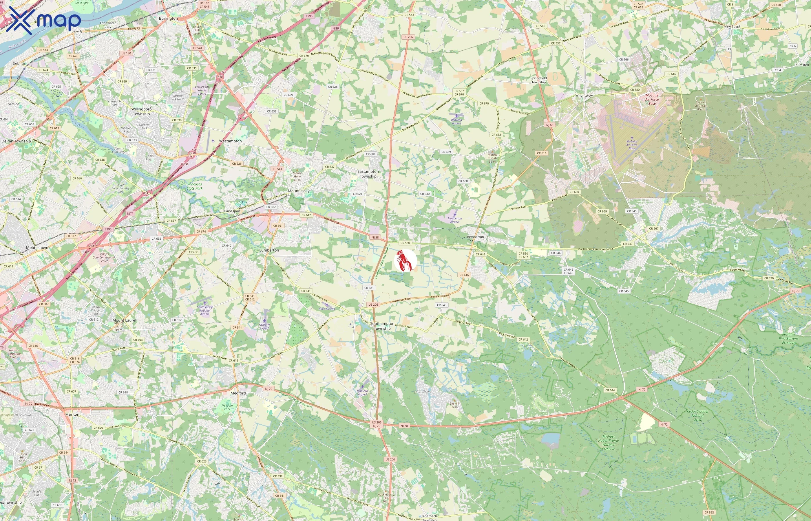 Cousins Maine Lobster area coverage